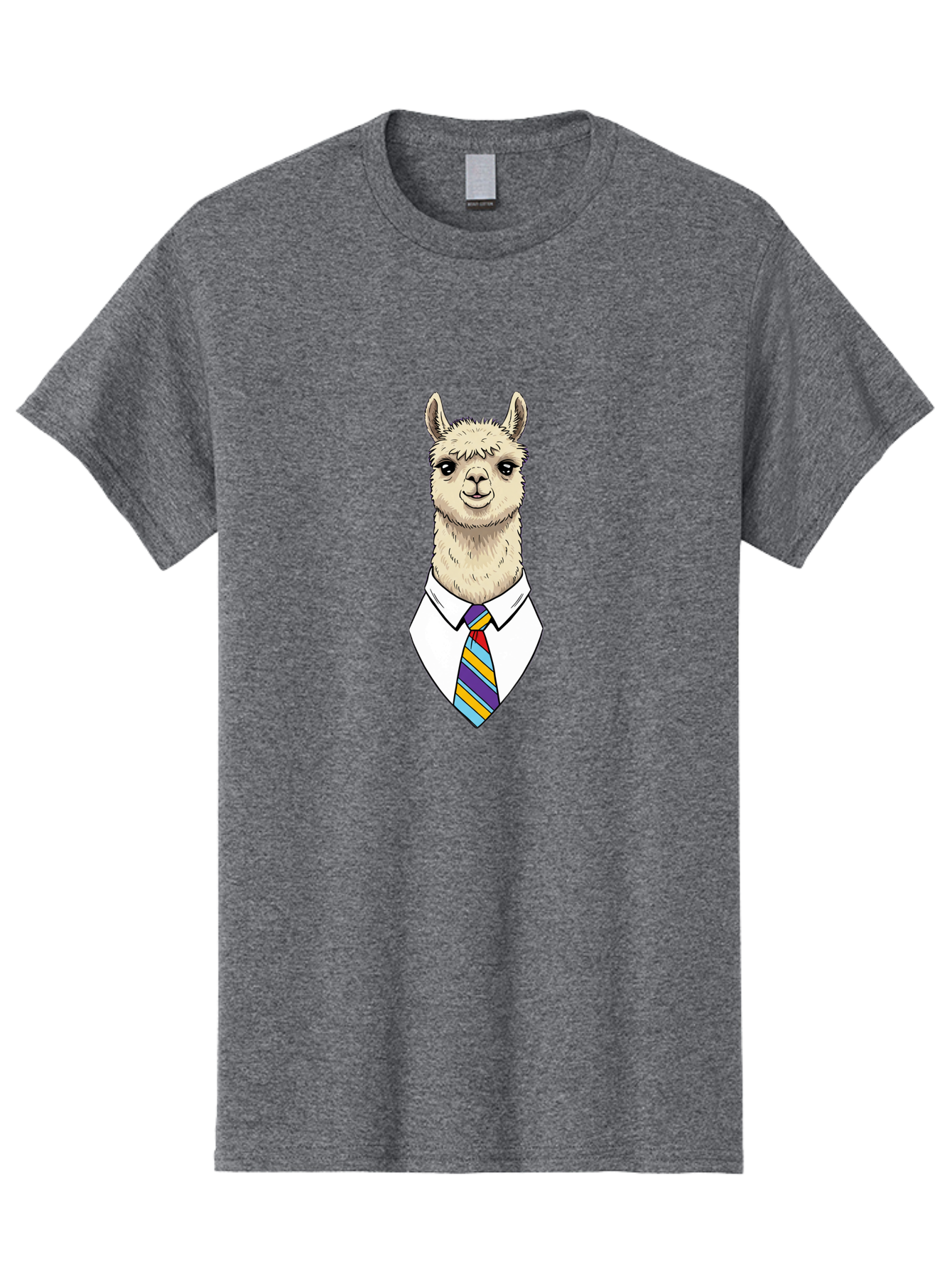 Llama-In-Suit-1 Men'S Graphic Tee, 100% Cotton, Comfortable Casual Summer Wear, Machine Washable, Vintage Camera, Old Camera, Antique Camera, Black Camera, Classic Photography, Photography Equipment, Nostalgic Device, Film Camera, Camera Art Bao611