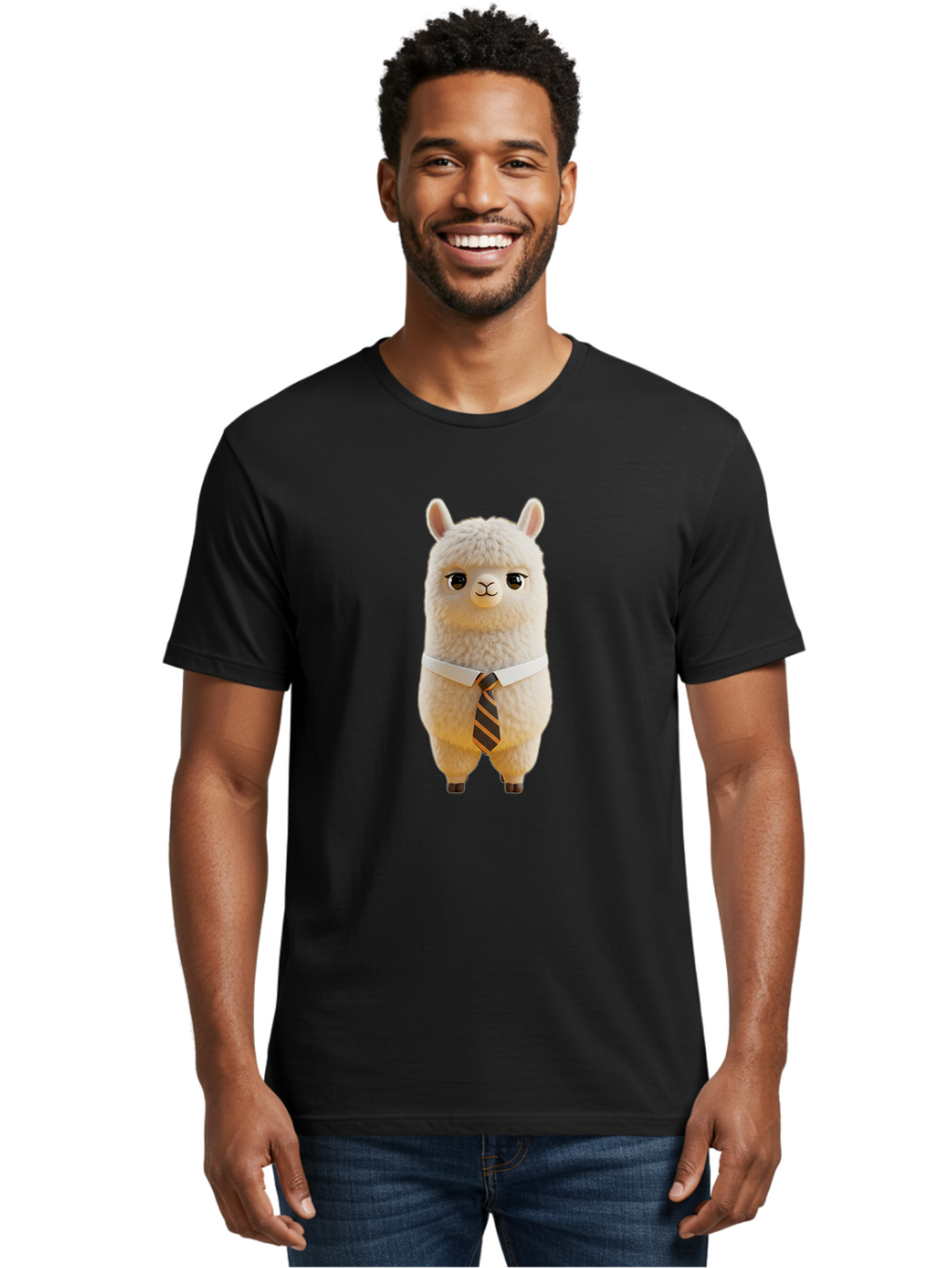 Llama-In-Suit-2 Men'S Graphic Tee, 100% Cotton, Comfortable Casual Summer Wear, Machine Washable, Vintage Camera, Old Camera, Antique Camera, Black Camera, Classic Photography, Photography Equipment, Nostalgic Device, Film Camera, Camera Art Bao612