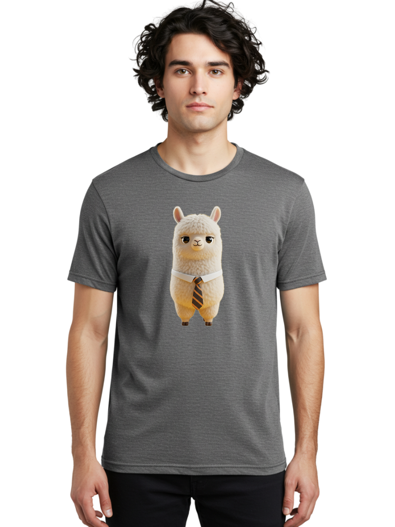 Llama-In-Suit-2 Men'S Graphic Tee, 100% Cotton, Comfortable Casual Summer Wear, Machine Washable, Vintage Camera, Old Camera, Antique Camera, Black Camera, Classic Photography, Photography Equipment, Nostalgic Device, Film Camera, Camera Art Bao612