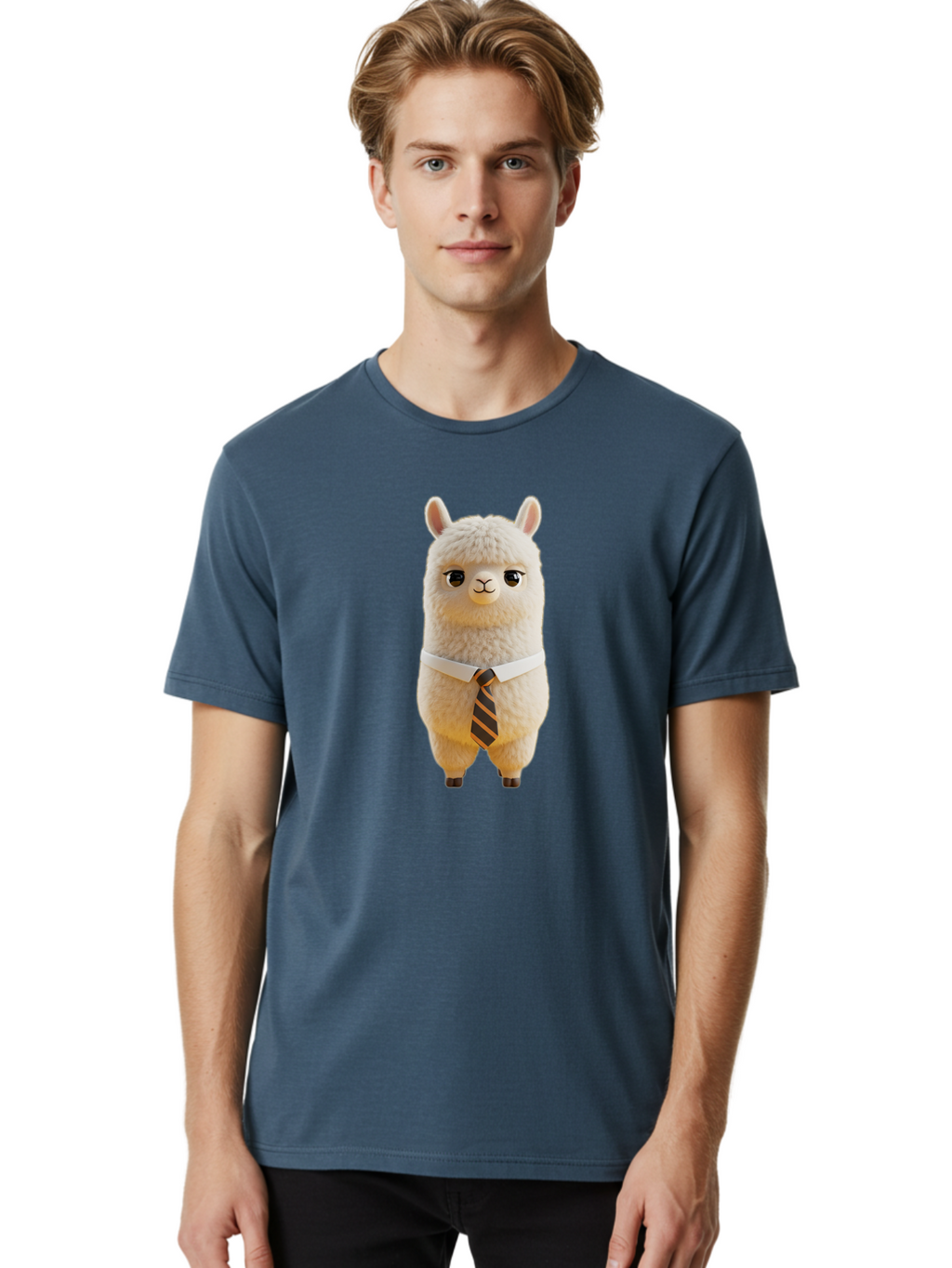 Llama-In-Suit-2 Men'S Graphic Tee, 100% Cotton, Comfortable Casual Summer Wear, Machine Washable, Vintage Camera, Old Camera, Antique Camera, Black Camera, Classic Photography, Photography Equipment, Nostalgic Device, Film Camera, Camera Art Bao612
