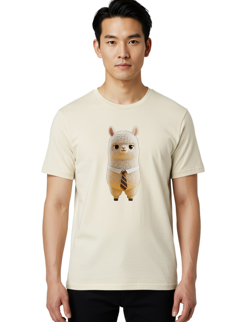Llama-In-Suit-2 Men'S Graphic Tee, 100% Cotton, Comfortable Casual Summer Wear, Machine Washable, Vintage Camera, Old Camera, Antique Camera, Black Camera, Classic Photography, Photography Equipment, Nostalgic Device, Film Camera, Camera Art Bao612