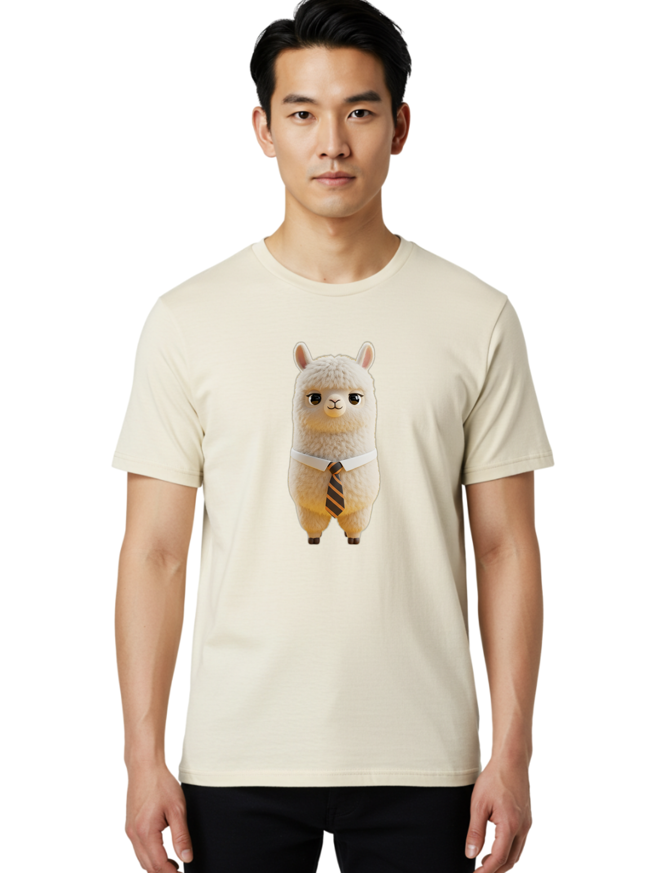 Llama-In-Suit-2 Men'S Graphic Tee, 100% Cotton, Comfortable Casual Summer Wear, Machine Washable, Vintage Camera, Old Camera, Antique Camera, Black Camera, Classic Photography, Photography Equipment, Nostalgic Device, Film Camera, Camera Art Bao612