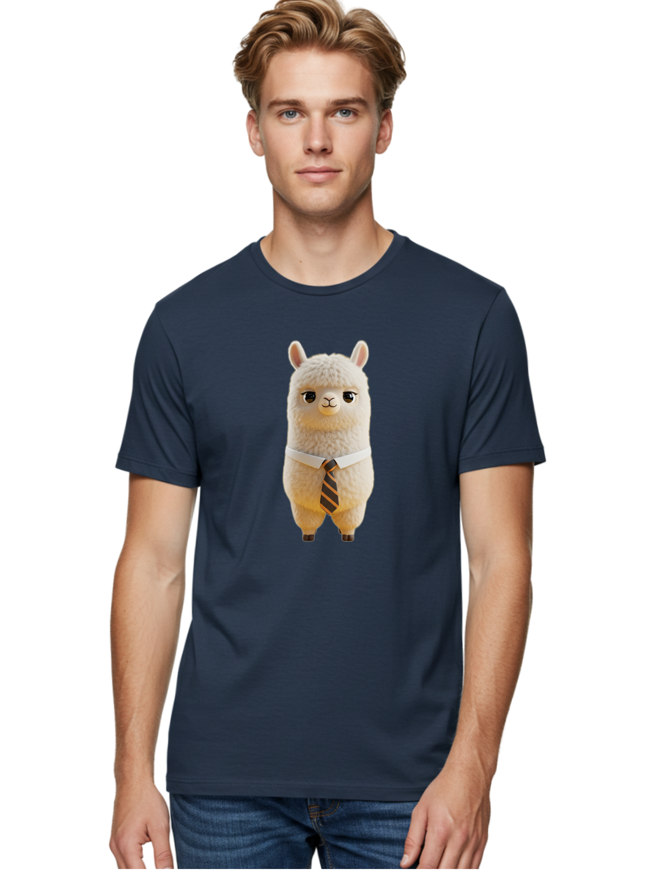 Llama-In-Suit-2 Men'S Graphic Tee, 100% Cotton, Comfortable Casual Summer Wear, Machine Washable, Vintage Camera, Old Camera, Antique Camera, Black Camera, Classic Photography, Photography Equipment, Nostalgic Device, Film Camera, Camera Art Bao612
