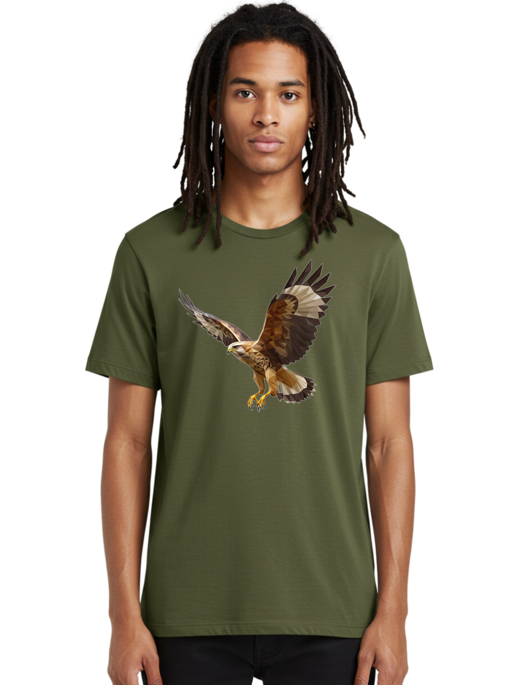 Low-Poly-Eagle-Flying Men'S Graphic Tee, 100% Cotton, Comfortable Casual Summer Wear, Machine Washable, Vintage Camera, Old Camera, Antique Camera, Black Camera, Classic Photography, Photography Equipment, Nostalgic Device, Film Camera, Bao618