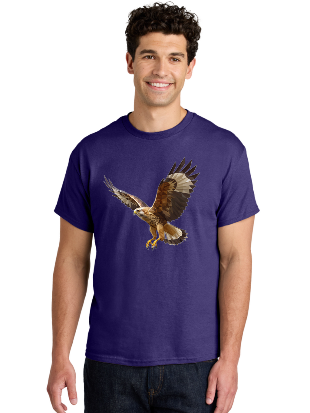 Low-Poly-Eagle-Flying Men'S Graphic Tee, 100% Cotton, Comfortable Casual Summer Wear, Machine Washable, Vintage Camera, Old Camera, Antique Camera, Black Camera, Classic Photography, Photography Equipment, Nostalgic Device, Film Camera, Bao618