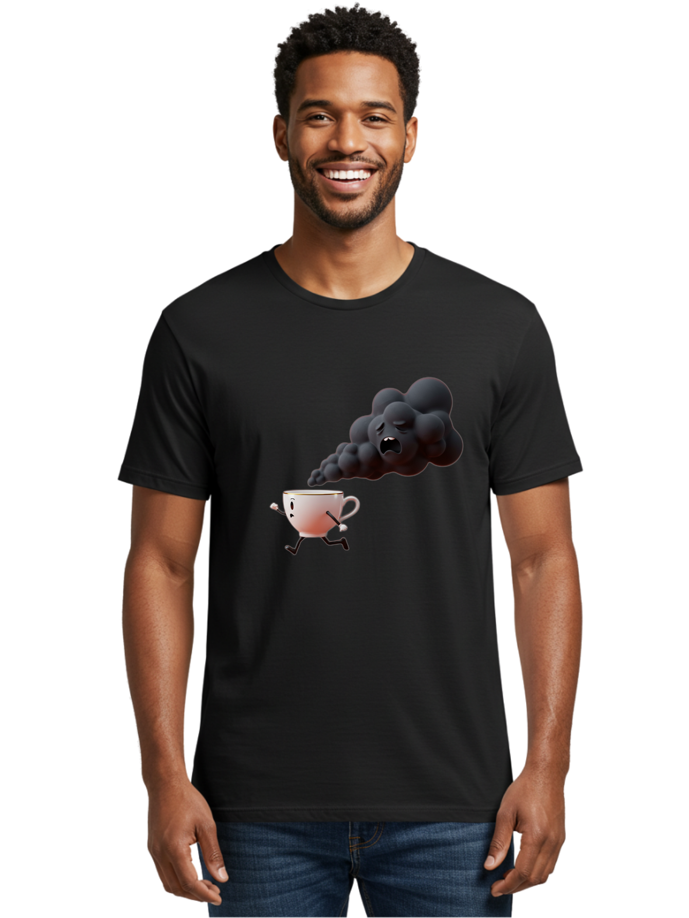 Mad-Cloud-Coffee Men'S Graphic Tee, 100% Cotton, Comfortable Casual Summer Wear, Machine Washable, Vintage Camera, Old Camera, Antique Camera, Black Camera, Classic Photography, Photography Equipment, Nostalgic Device, Film Camera, Camera Art Bao621