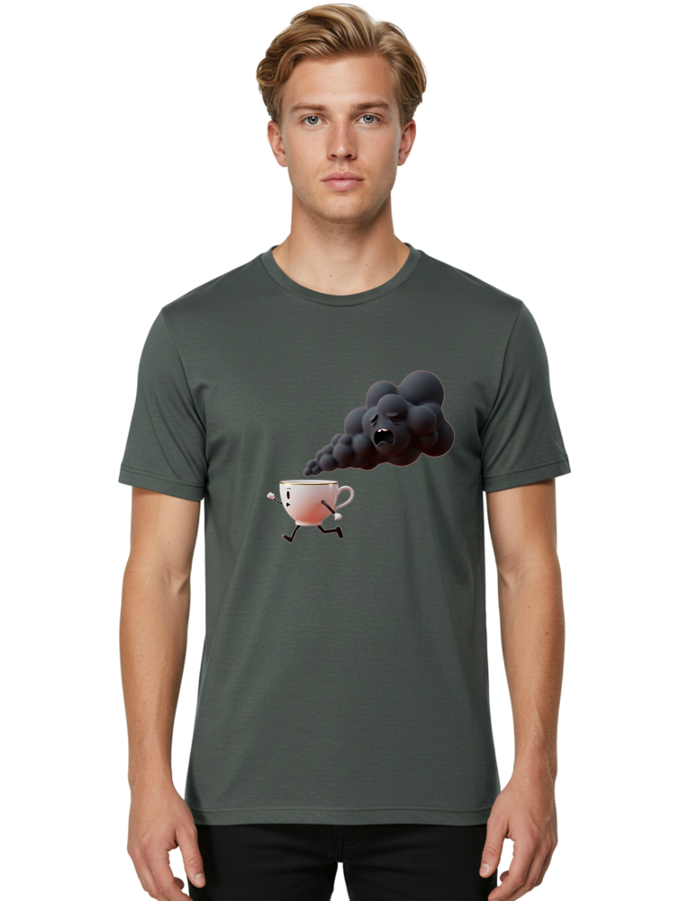 Mad-Cloud-Coffee Men'S Graphic Tee, 100% Cotton, Comfortable Casual Summer Wear, Machine Washable, Vintage Camera, Old Camera, Antique Camera, Black Camera, Classic Photography, Photography Equipment, Nostalgic Device, Film Camera, Camera Art Bao621