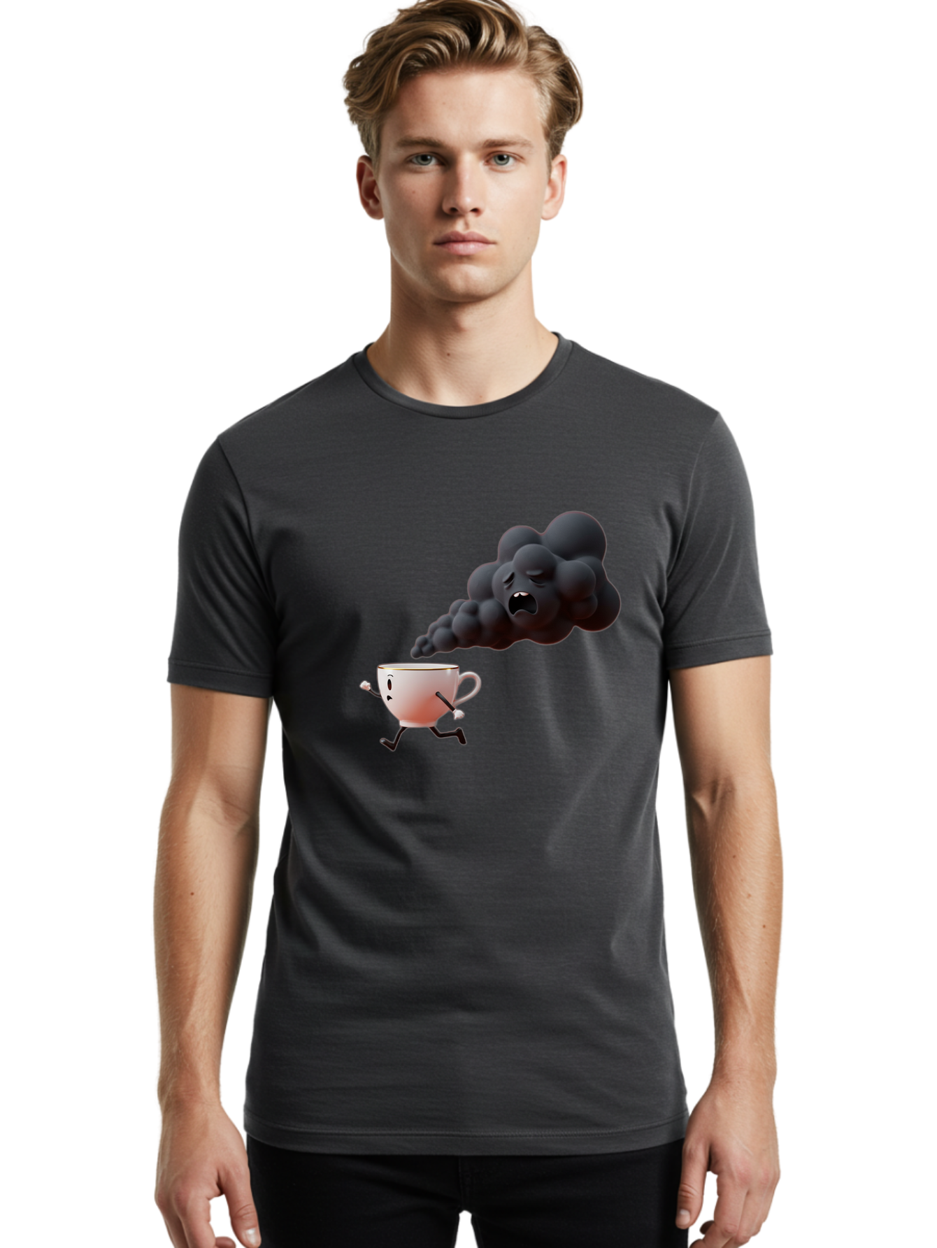 Mad-Cloud-Coffee Men'S Graphic Tee, 100% Cotton, Comfortable Casual Summer Wear, Machine Washable, Vintage Camera, Old Camera, Antique Camera, Black Camera, Classic Photography, Photography Equipment, Nostalgic Device, Film Camera, Camera Art Bao621