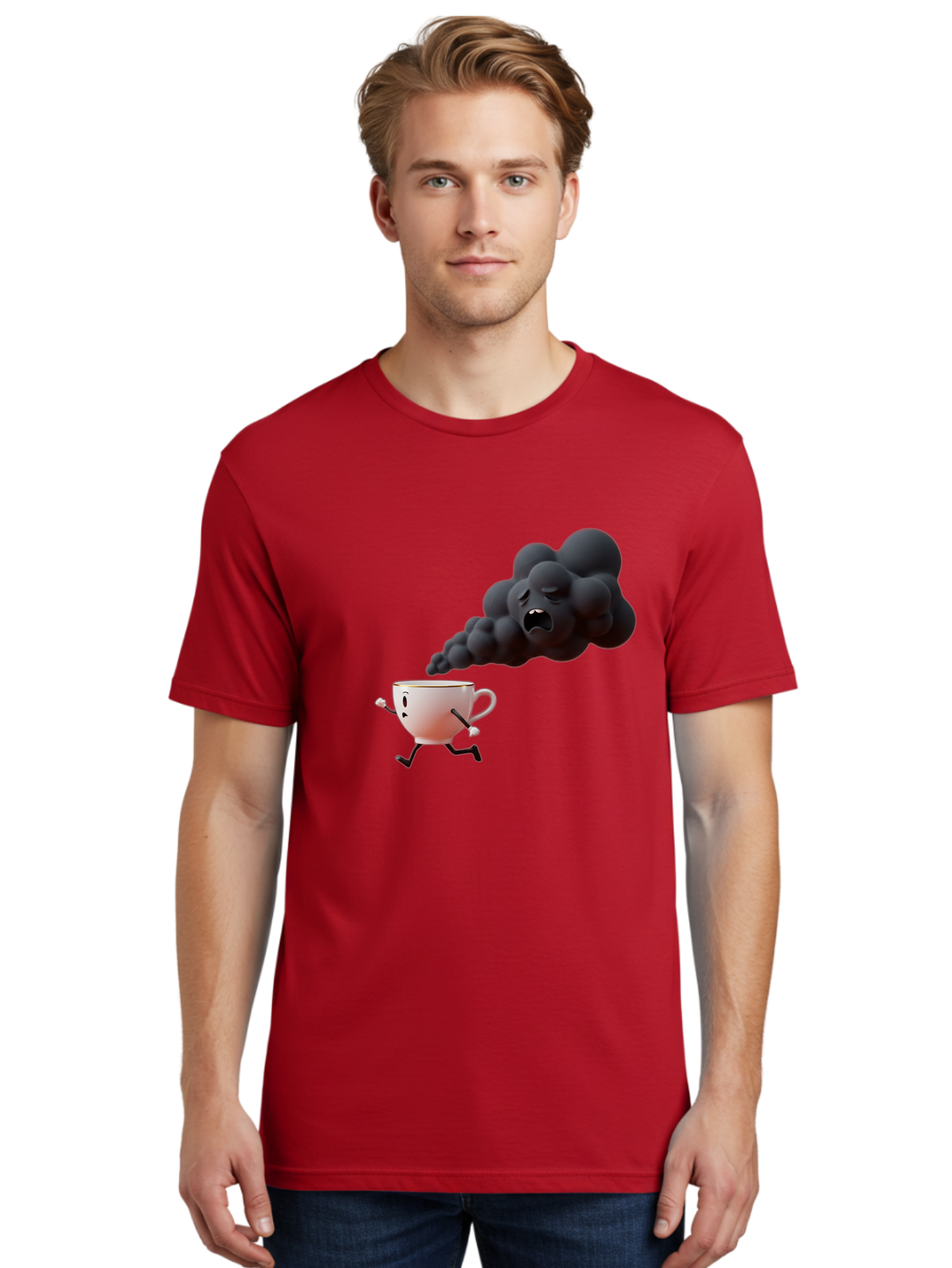 Mad-Cloud-Coffee Men'S Graphic Tee, 100% Cotton, Comfortable Casual Summer Wear, Machine Washable, Vintage Camera, Old Camera, Antique Camera, Black Camera, Classic Photography, Photography Equipment, Nostalgic Device, Film Camera, Camera Art Bao621
