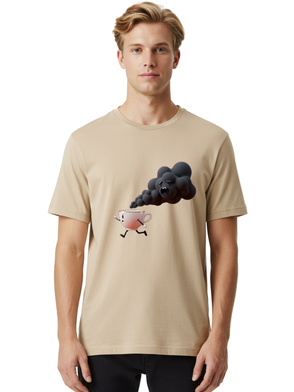 Mad-Cloud-Coffee Men'S Graphic Tee, 100% Cotton, Comfortable Casual Summer Wear, Machine Washable, Vintage Camera, Old Camera, Antique Camera, Black Camera, Classic Photography, Photography Equipment, Nostalgic Device, Film Camera, Camera Art Bao621