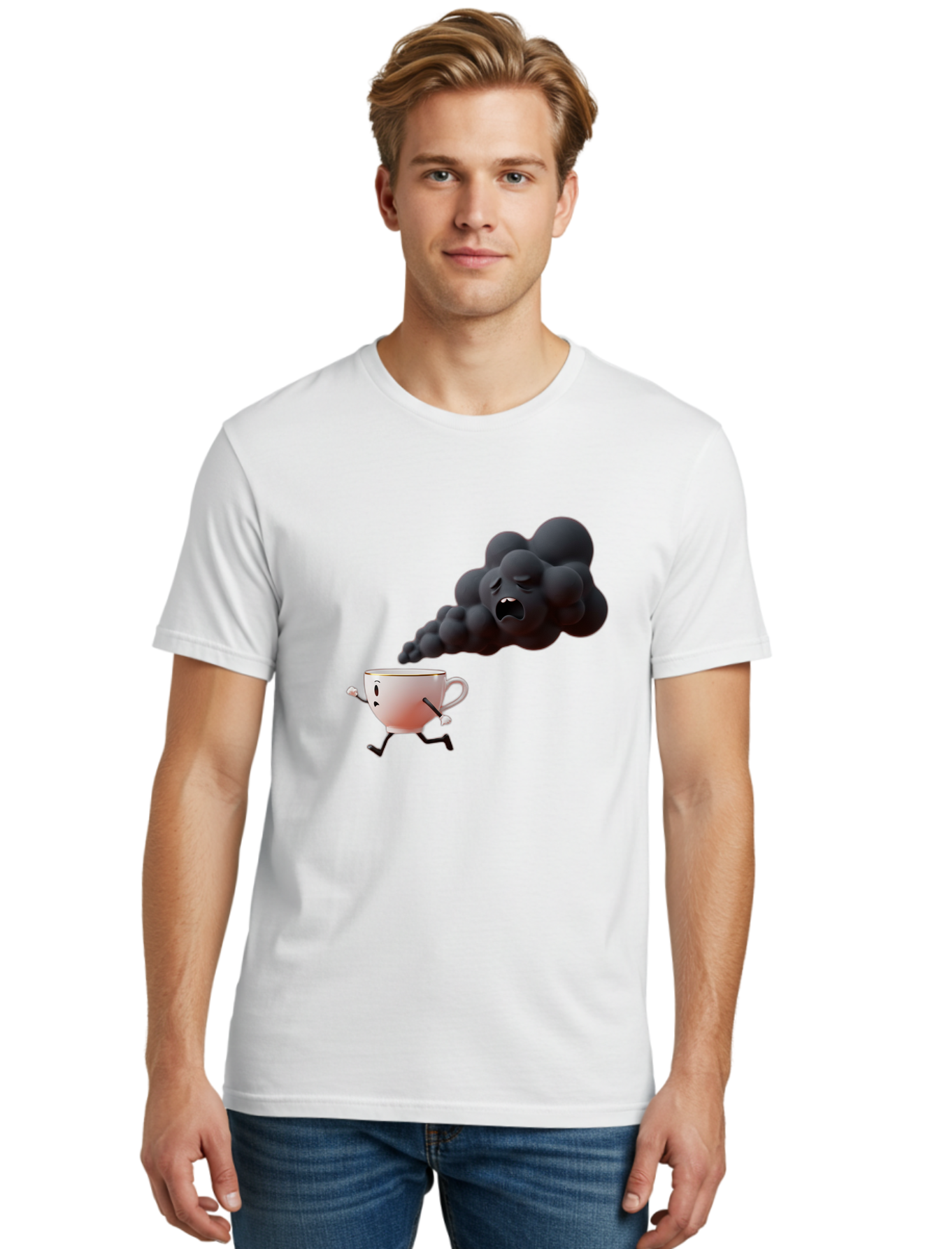 Mad-Cloud-Coffee Men'S Graphic Tee, 100% Cotton, Comfortable Casual Summer Wear, Machine Washable, Vintage Camera, Old Camera, Antique Camera, Black Camera, Classic Photography, Photography Equipment, Nostalgic Device, Film Camera, Camera Art Bao621