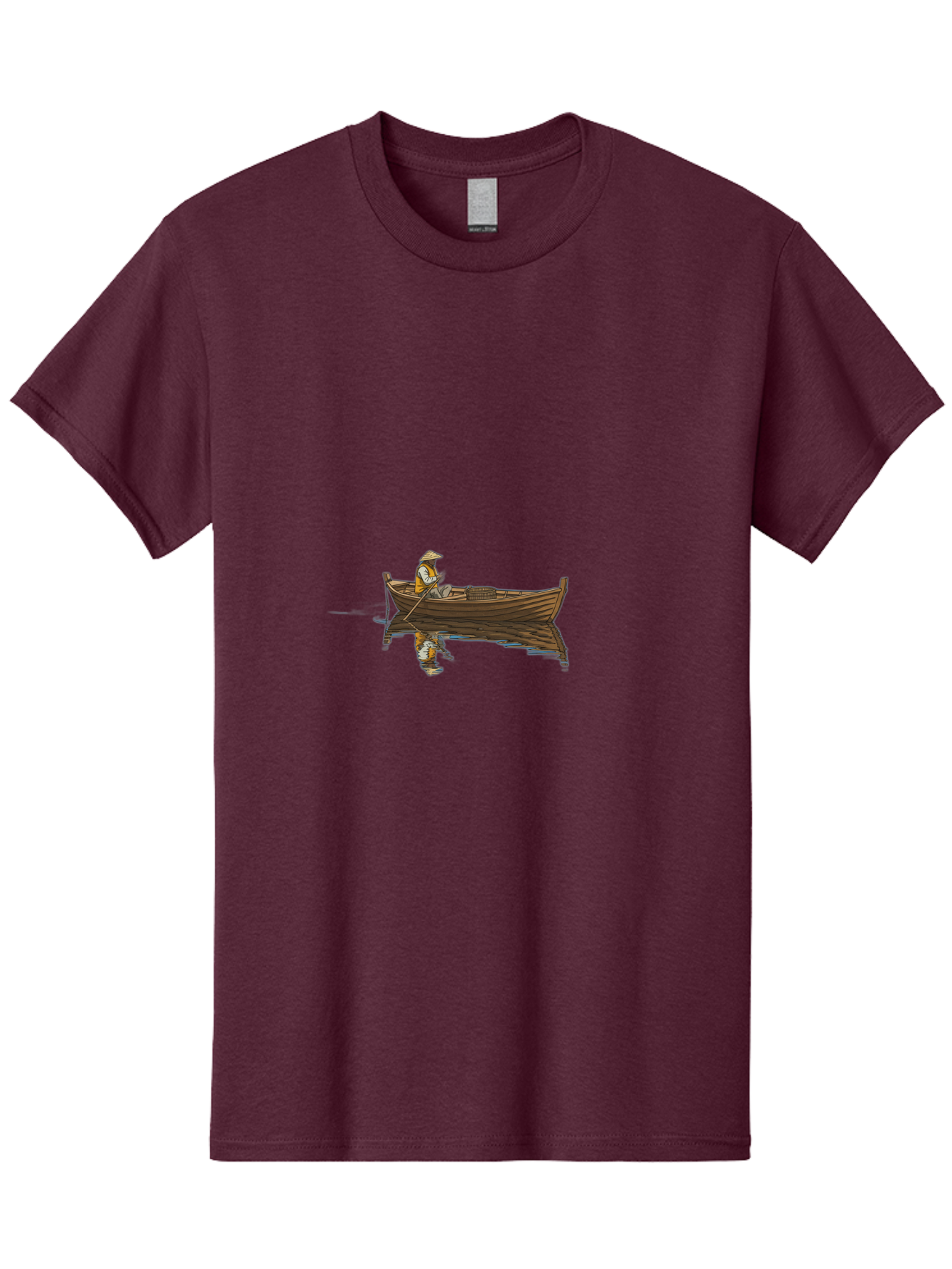 Man-In-Boat-1 Men'S Graphic Tee, 100% Cotton, Comfortable Casual Summer Wear, Machine Washable, Vintage Camera, Old Camera, Antique Camera, Black Camera, Classic Photography, Photography Equipment, Nostalgic Device, Film Camera, Camera Art Bao625