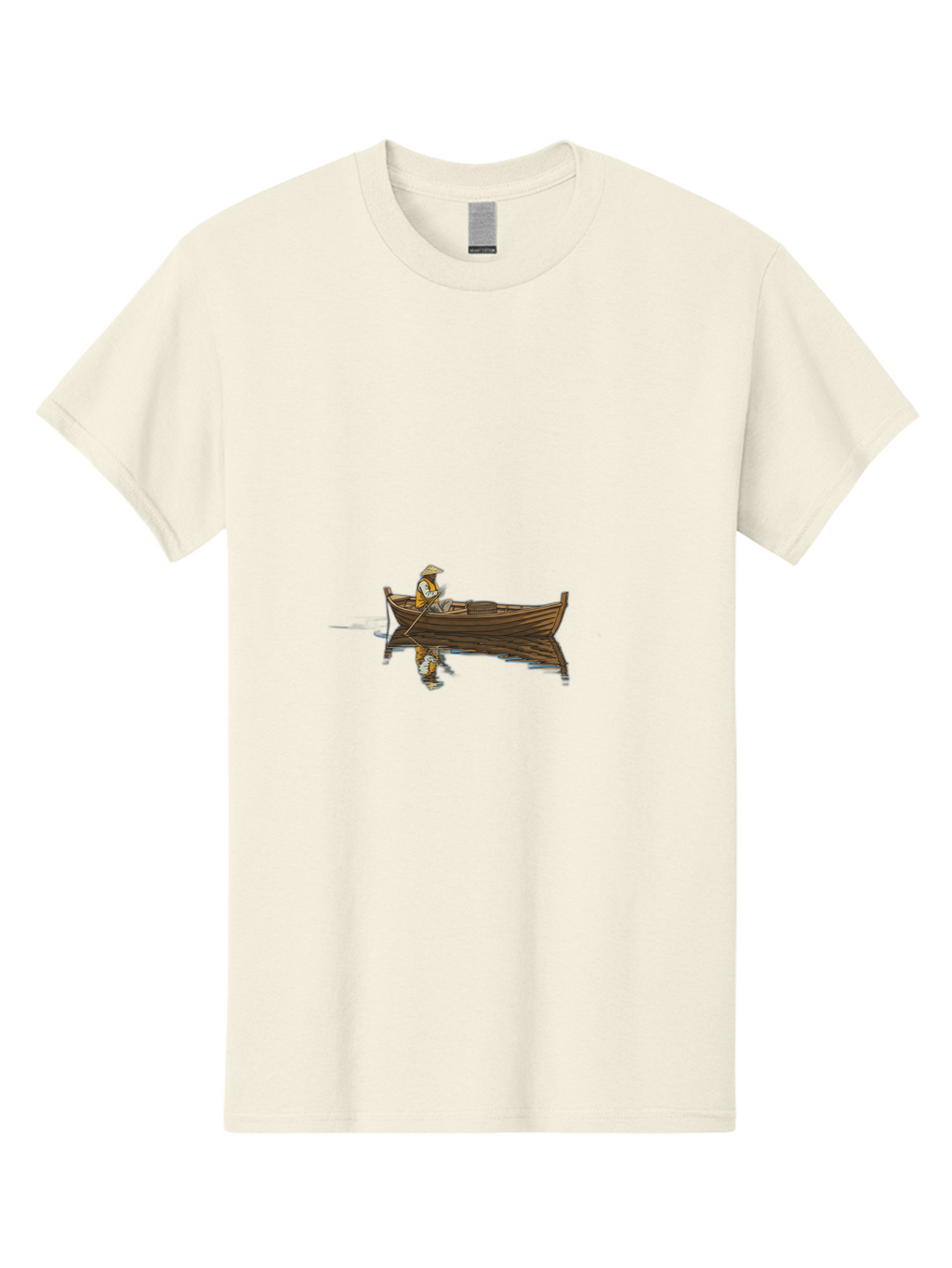 Man-In-Boat-1 Men'S Graphic Tee, 100% Cotton, Comfortable Casual Summer Wear, Machine Washable, Vintage Camera, Old Camera, Antique Camera, Black Camera, Classic Photography, Photography Equipment, Nostalgic Device, Film Camera, Camera Art Bao625