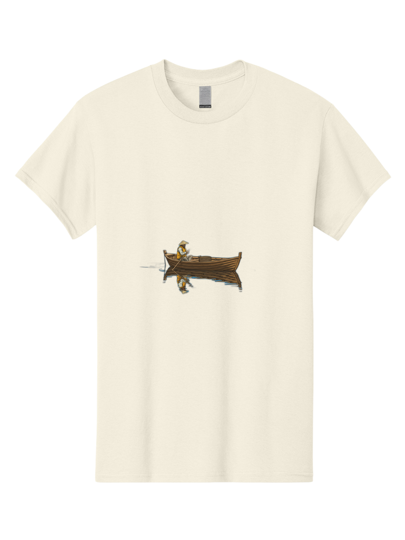 Man-In-Boat-1 Men'S Graphic Tee, 100% Cotton, Comfortable Casual Summer Wear, Machine Washable, Vintage Camera, Old Camera, Antique Camera, Black Camera, Classic Photography, Photography Equipment, Nostalgic Device, Film Camera, Camera Art Bao625