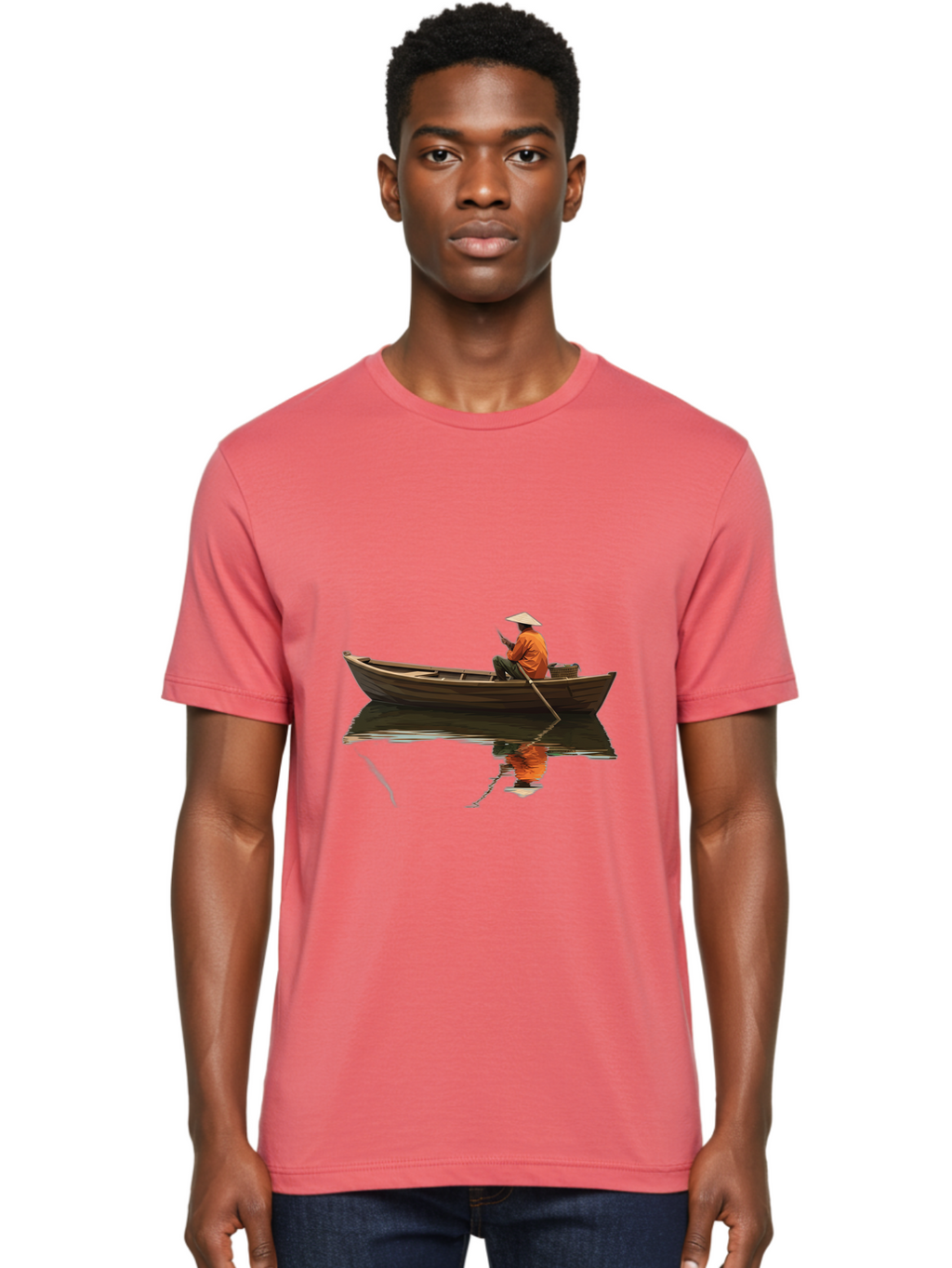 Man-In-Boat Men'S Graphic Tee, 100% Cotton, Comfortable Casual Summer Wear, Machine Washable, Vintage Camera, Old Camera, Antique Camera, Black Camera, Classic Photography, Photography Equipment, Nostalgic Device, Film Camera, Camera Art Bao626