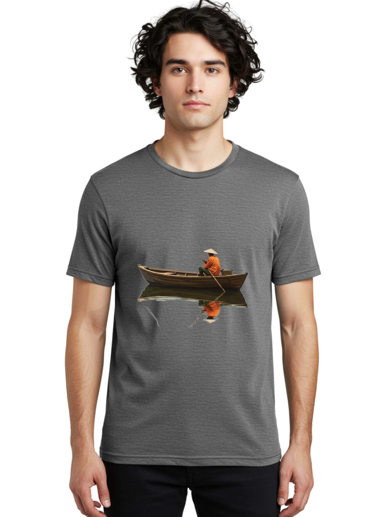 Man-In-Boat Men'S Graphic Tee, 100% Cotton, Comfortable Casual Summer Wear, Machine Washable, Vintage Camera, Old Camera, Antique Camera, Black Camera, Classic Photography, Photography Equipment, Nostalgic Device, Film Camera, Camera Art Bao626