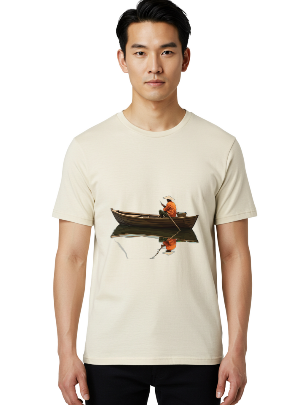 Man-In-Boat Men'S Graphic Tee, 100% Cotton, Comfortable Casual Summer Wear, Machine Washable, Vintage Camera, Old Camera, Antique Camera, Black Camera, Classic Photography, Photography Equipment, Nostalgic Device, Film Camera, Camera Art Bao626