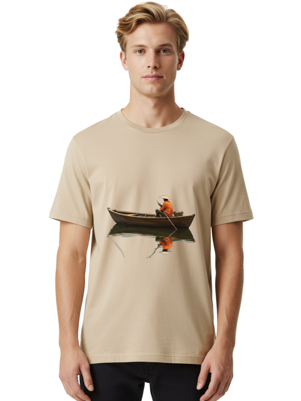 Man-In-Boat Men'S Graphic Tee, 100% Cotton, Comfortable Casual Summer Wear, Machine Washable, Vintage Camera, Old Camera, Antique Camera, Black Camera, Classic Photography, Photography Equipment, Nostalgic Device, Film Camera, Camera Art Bao626