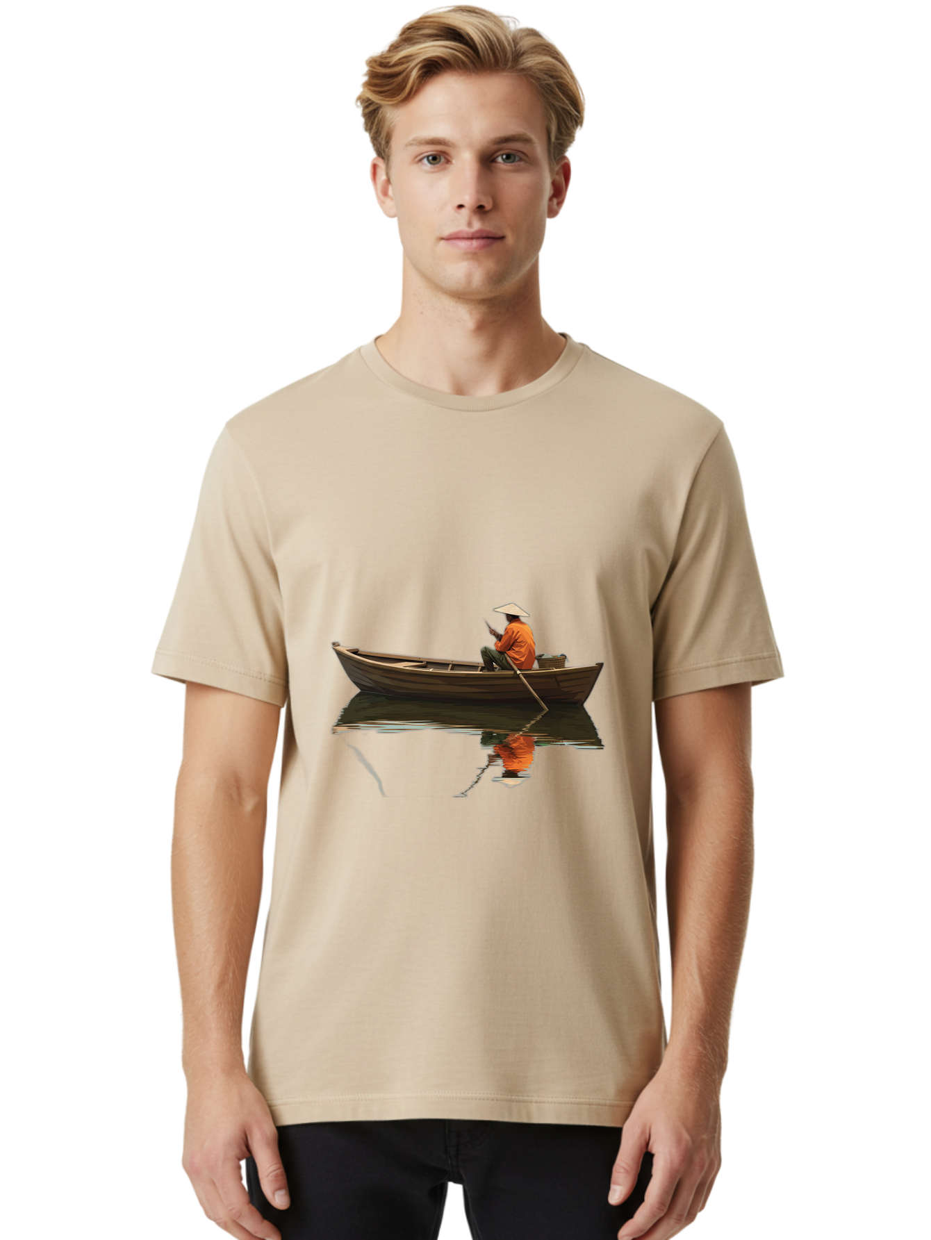 Man-In-Boat Men'S Graphic Tee, 100% Cotton, Comfortable Casual Summer Wear, Machine Washable, Vintage Camera, Old Camera, Antique Camera, Black Camera, Classic Photography, Photography Equipment, Nostalgic Device, Film Camera, Camera Art Bao626