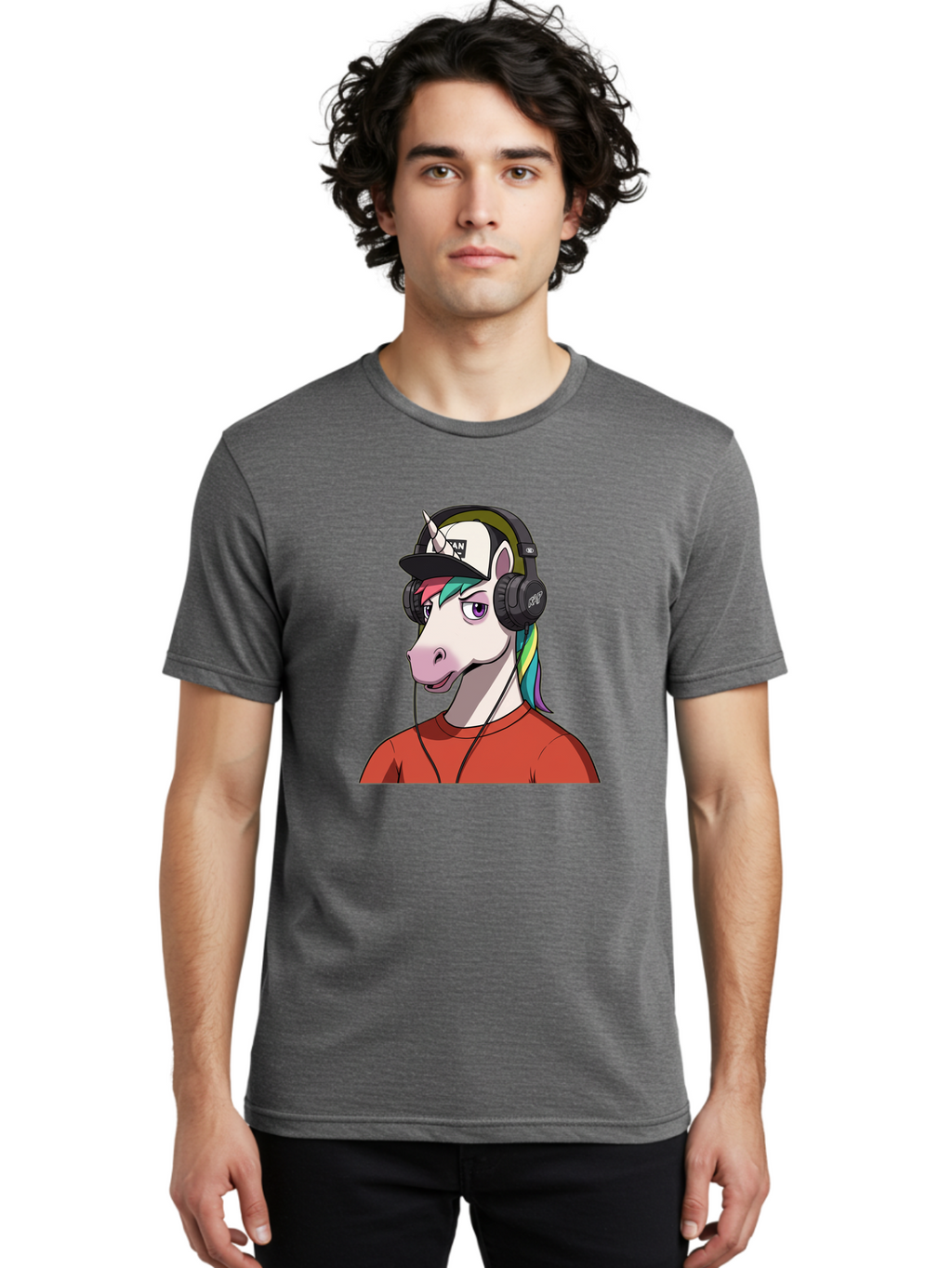 Man-Unicorn-Headphones Men'S Graphic Tee, 100% Cotton, Comfortable Casual Summer Wear, Machine Washable, Vintage Camera, Old Camera, Antique Camera, Black Camera, Classic Photography, Photography Equipment, Nostalgic Device, Film Camera, Bao630