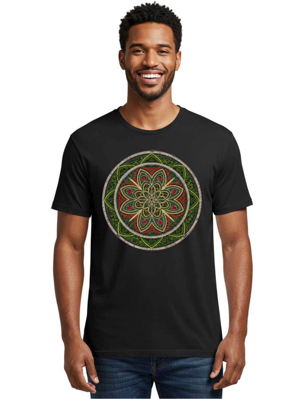 Mandala Men'S Graphic Tee, 100% Cotton, Comfortable Casual Summer Wear, Machine Washable, Vintage Camera, Old Camera, Antique Camera, Black Camera, Classic Photography, Photography Equipment, Nostalgic Device, Film Camera, Camera Art Bao631