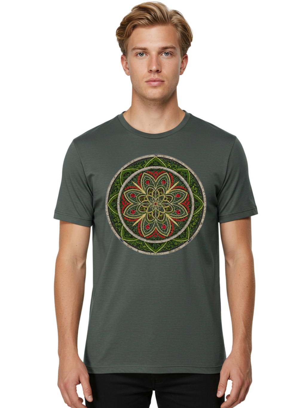 Mandala Men'S Graphic Tee, 100% Cotton, Comfortable Casual Summer Wear, Machine Washable, Vintage Camera, Old Camera, Antique Camera, Black Camera, Classic Photography, Photography Equipment, Nostalgic Device, Film Camera, Camera Art Bao631