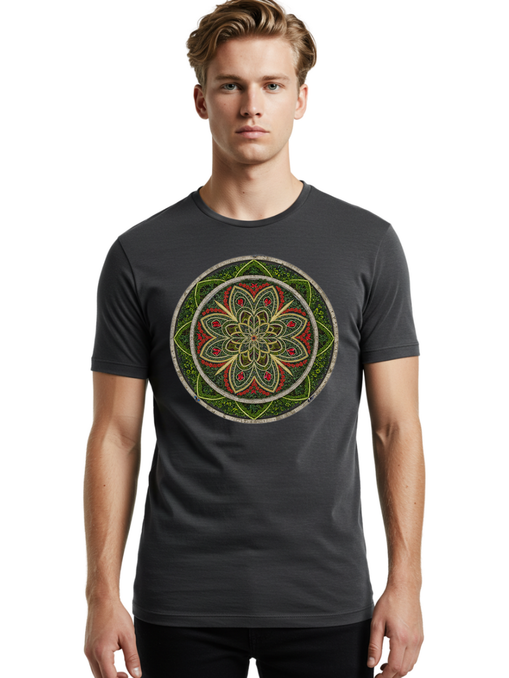 Mandala Men'S Graphic Tee, 100% Cotton, Comfortable Casual Summer Wear, Machine Washable, Vintage Camera, Old Camera, Antique Camera, Black Camera, Classic Photography, Photography Equipment, Nostalgic Device, Film Camera, Camera Art Bao631