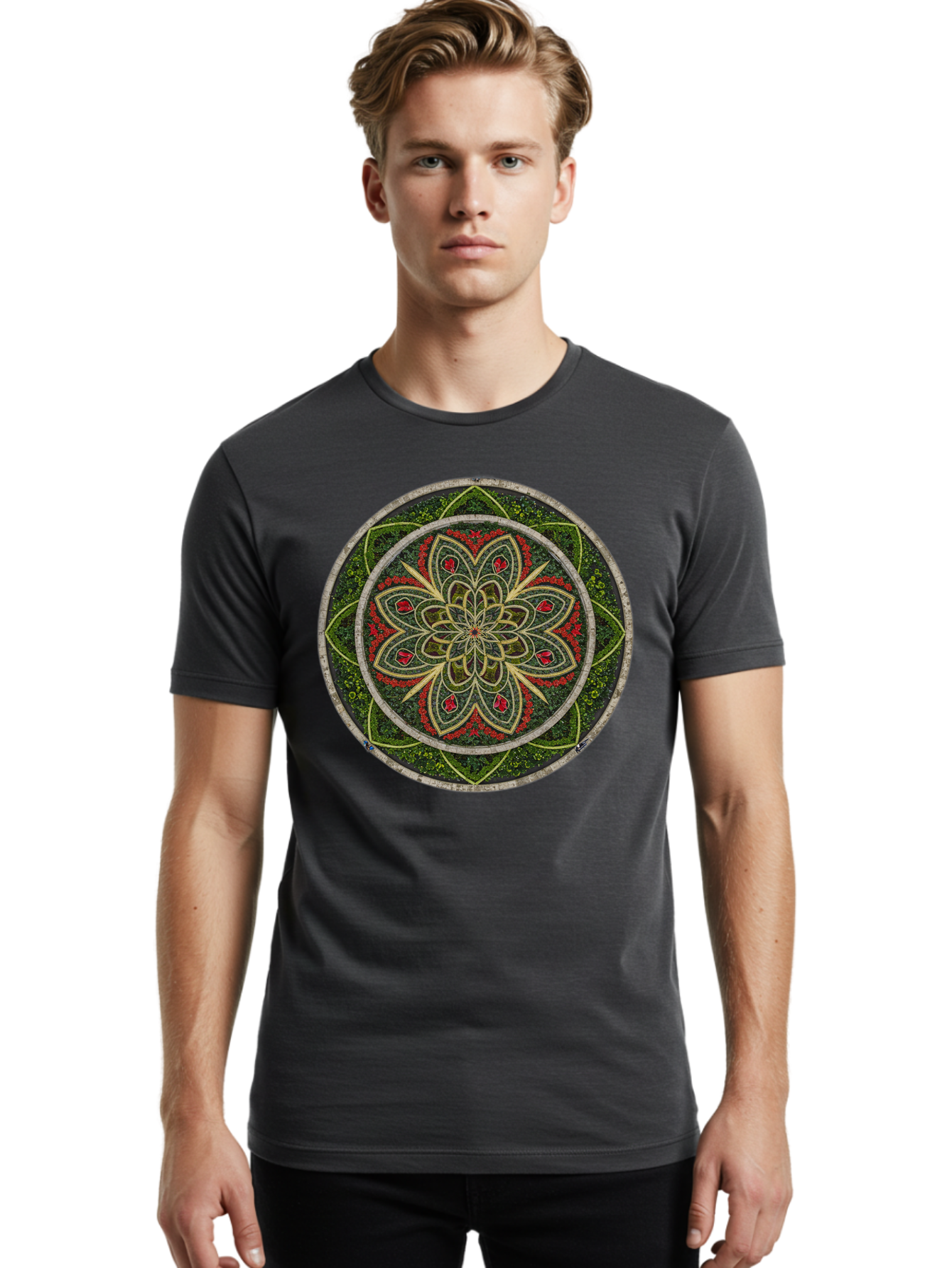 Mandala Men'S Graphic Tee, 100% Cotton, Comfortable Casual Summer Wear, Machine Washable, Vintage Camera, Old Camera, Antique Camera, Black Camera, Classic Photography, Photography Equipment, Nostalgic Device, Film Camera, Camera Art Bao631