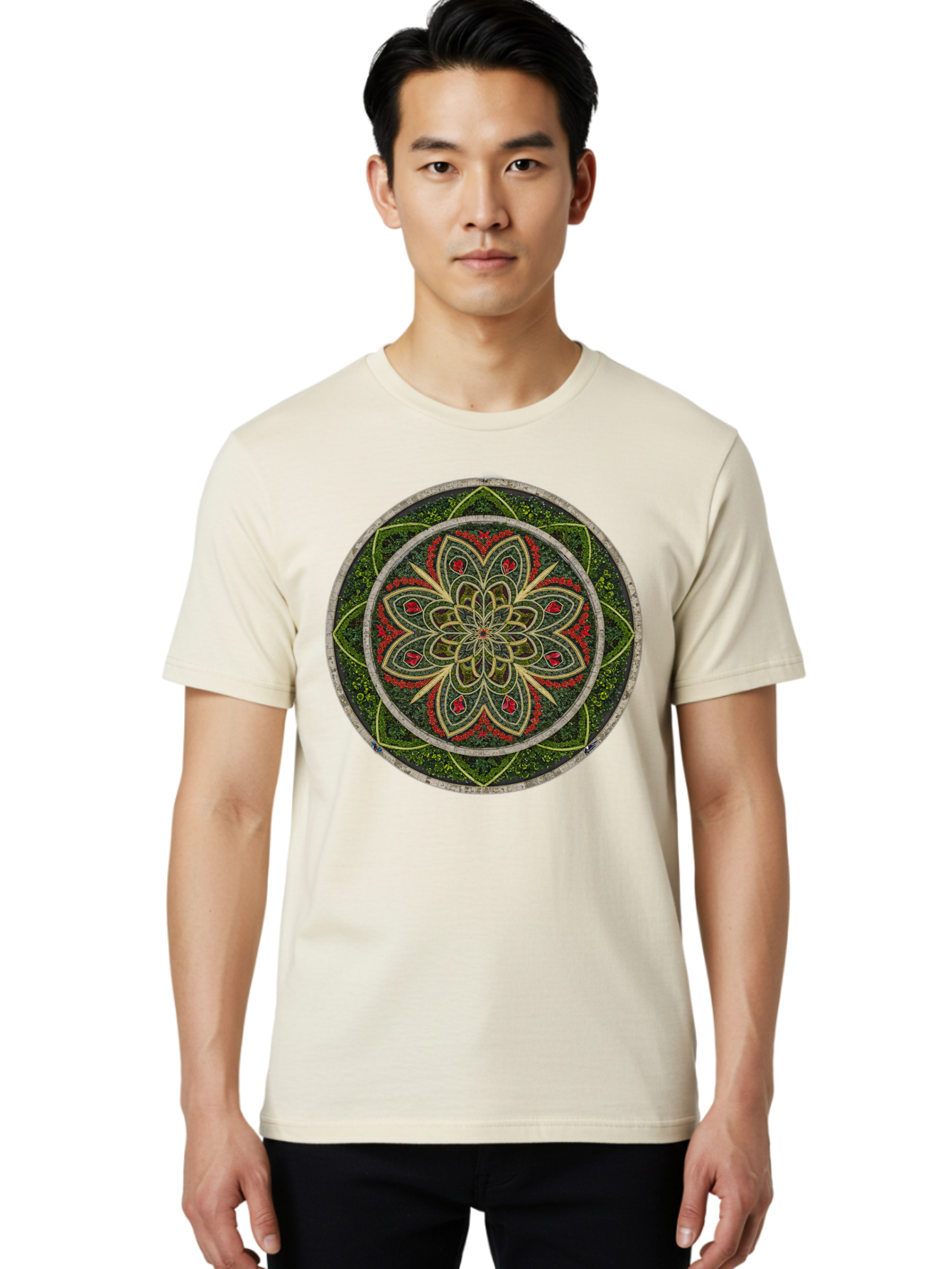 Mandala Men'S Graphic Tee, 100% Cotton, Comfortable Casual Summer Wear, Machine Washable, Vintage Camera, Old Camera, Antique Camera, Black Camera, Classic Photography, Photography Equipment, Nostalgic Device, Film Camera, Camera Art Bao631