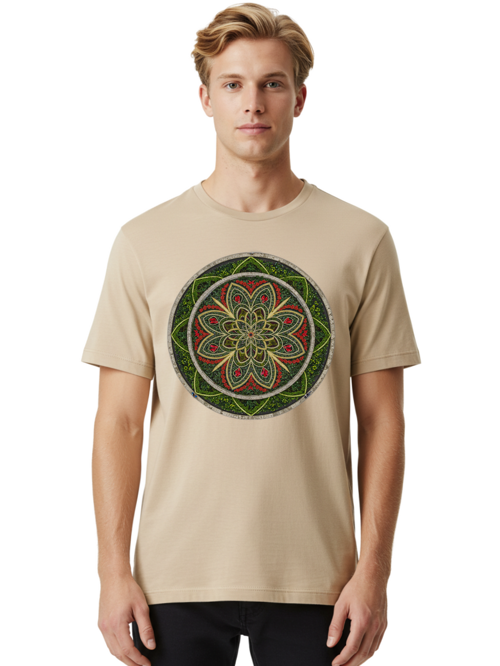 Mandala Men'S Graphic Tee, 100% Cotton, Comfortable Casual Summer Wear, Machine Washable, Vintage Camera, Old Camera, Antique Camera, Black Camera, Classic Photography, Photography Equipment, Nostalgic Device, Film Camera, Camera Art Bao631