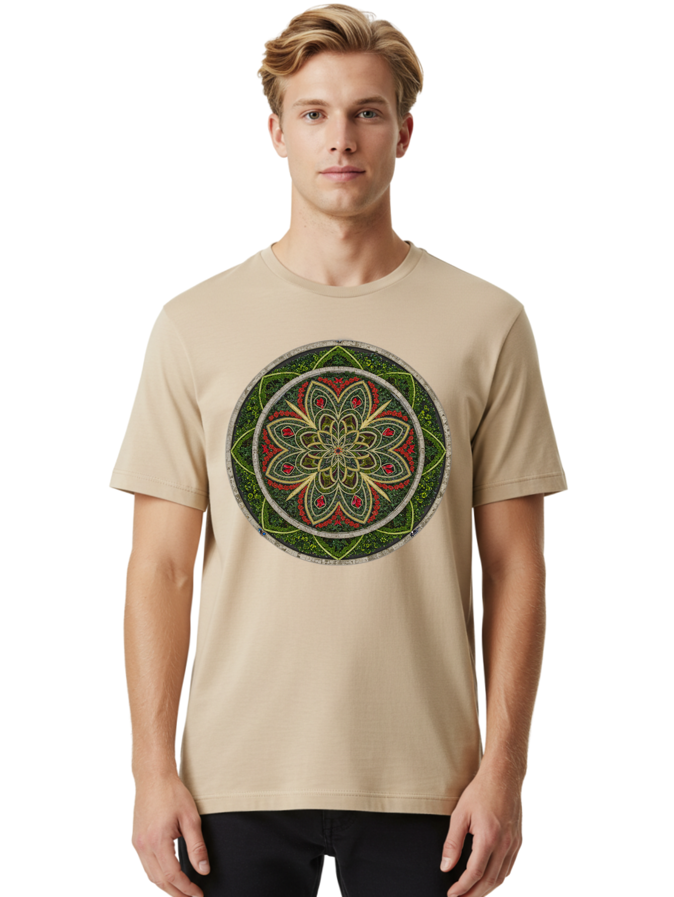 Mandala Men'S Graphic Tee, 100% Cotton, Comfortable Casual Summer Wear, Machine Washable, Vintage Camera, Old Camera, Antique Camera, Black Camera, Classic Photography, Photography Equipment, Nostalgic Device, Film Camera, Camera Art Bao631