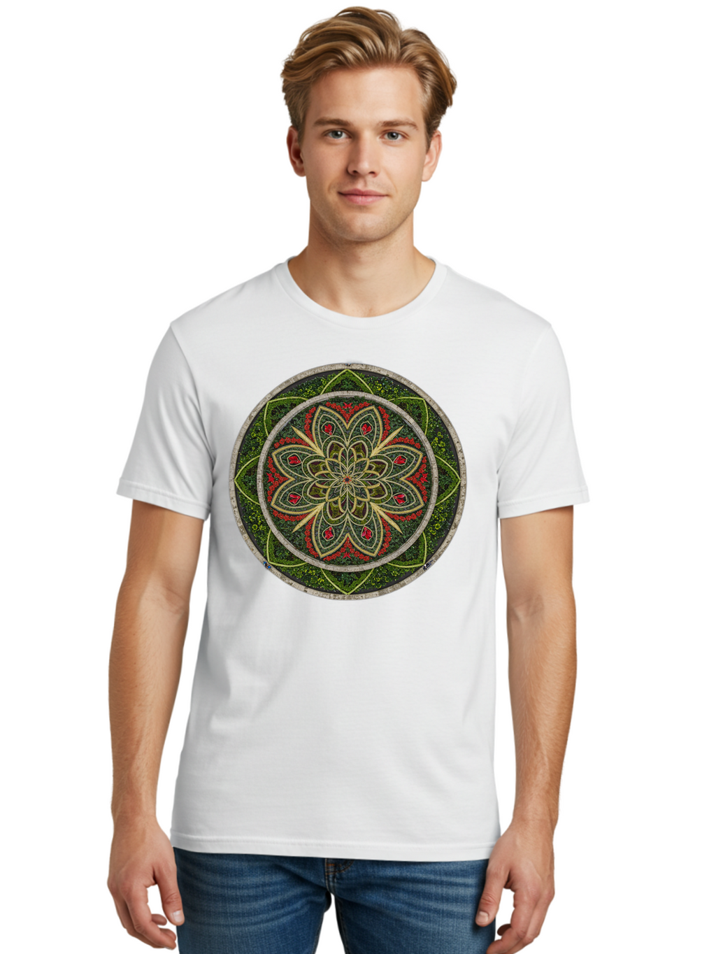 Mandala Men'S Graphic Tee, 100% Cotton, Comfortable Casual Summer Wear, Machine Washable, Vintage Camera, Old Camera, Antique Camera, Black Camera, Classic Photography, Photography Equipment, Nostalgic Device, Film Camera, Camera Art Bao631
