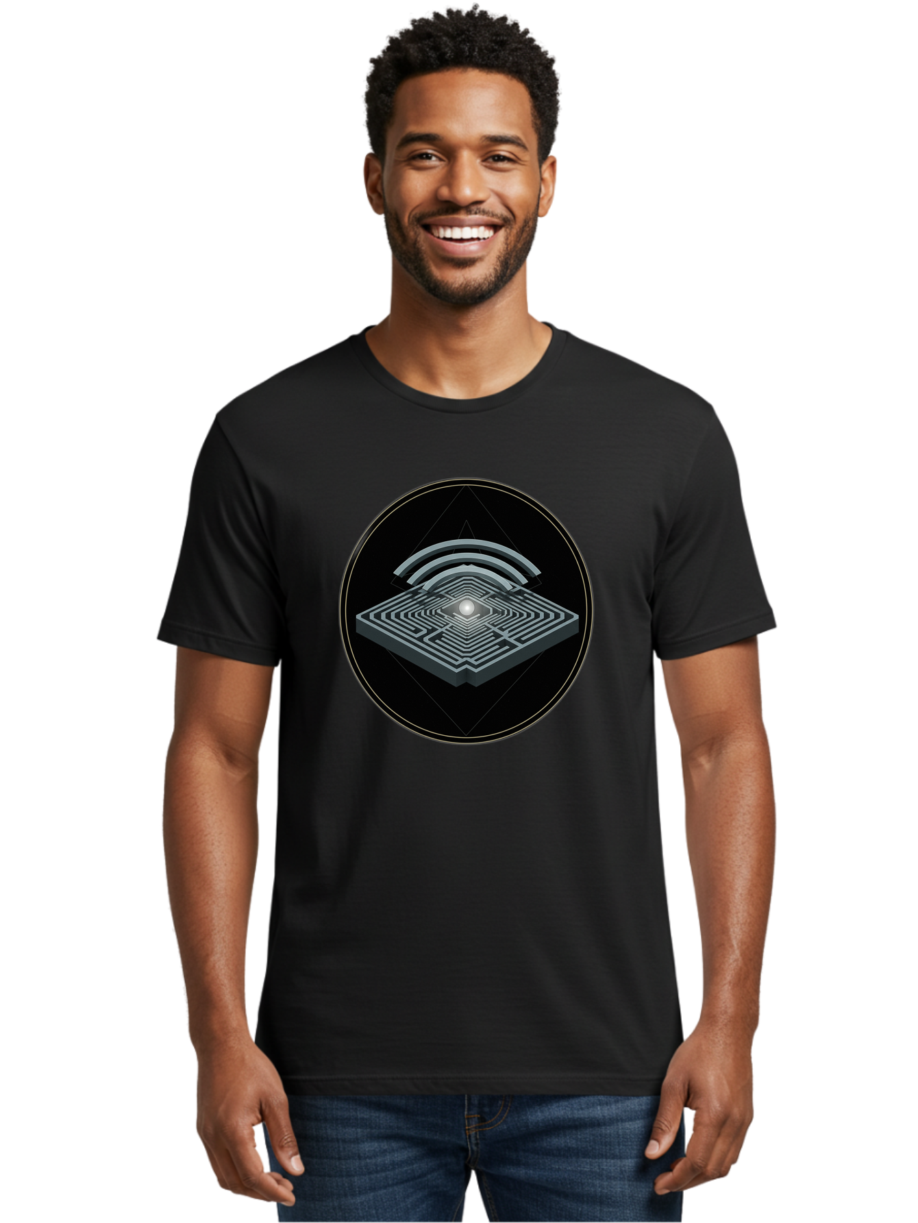 Maze-Icon Men'S Graphic Tee, 100% Cotton, Comfortable Casual Summer Wear, Machine Washable, Vintage Camera, Old Camera, Antique Camera, Black Camera, Classic Photography, Photography Equipment, Nostalgic Device, Film Camera, Camera Art Bao634
