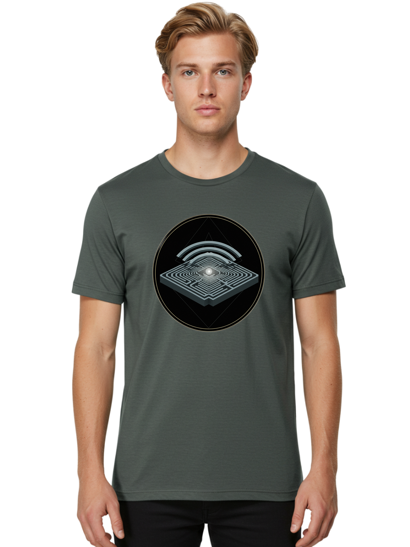 Maze-Icon Men'S Graphic Tee, 100% Cotton, Comfortable Casual Summer Wear, Machine Washable, Vintage Camera, Old Camera, Antique Camera, Black Camera, Classic Photography, Photography Equipment, Nostalgic Device, Film Camera, Camera Art Bao634