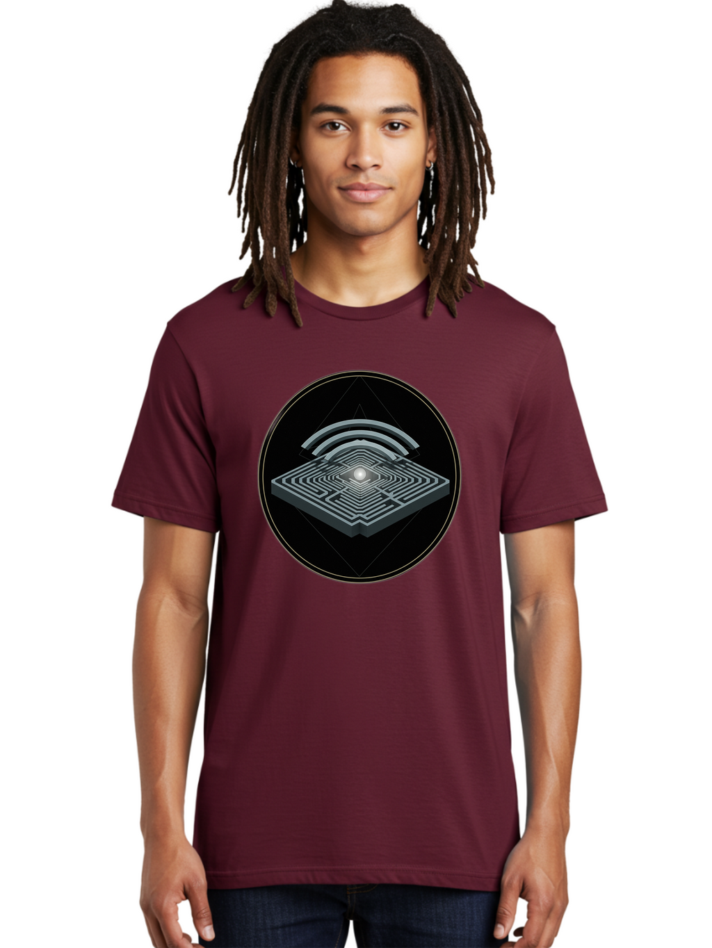 Maze-Icon Men'S Graphic Tee, 100% Cotton, Comfortable Casual Summer Wear, Machine Washable, Vintage Camera, Old Camera, Antique Camera, Black Camera, Classic Photography, Photography Equipment, Nostalgic Device, Film Camera, Camera Art Bao634