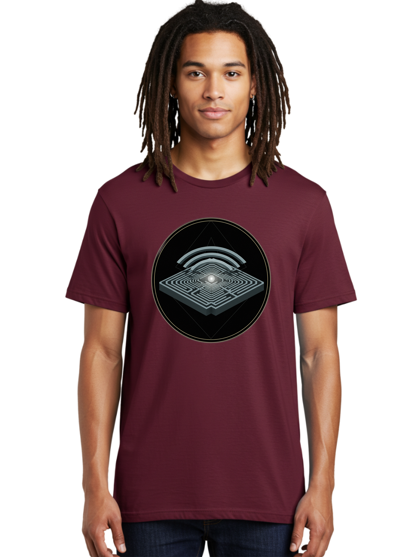 Maze-Icon Men'S Graphic Tee, 100% Cotton, Comfortable Casual Summer Wear, Machine Washable, Vintage Camera, Old Camera, Antique Camera, Black Camera, Classic Photography, Photography Equipment, Nostalgic Device, Film Camera, Camera Art Bao634