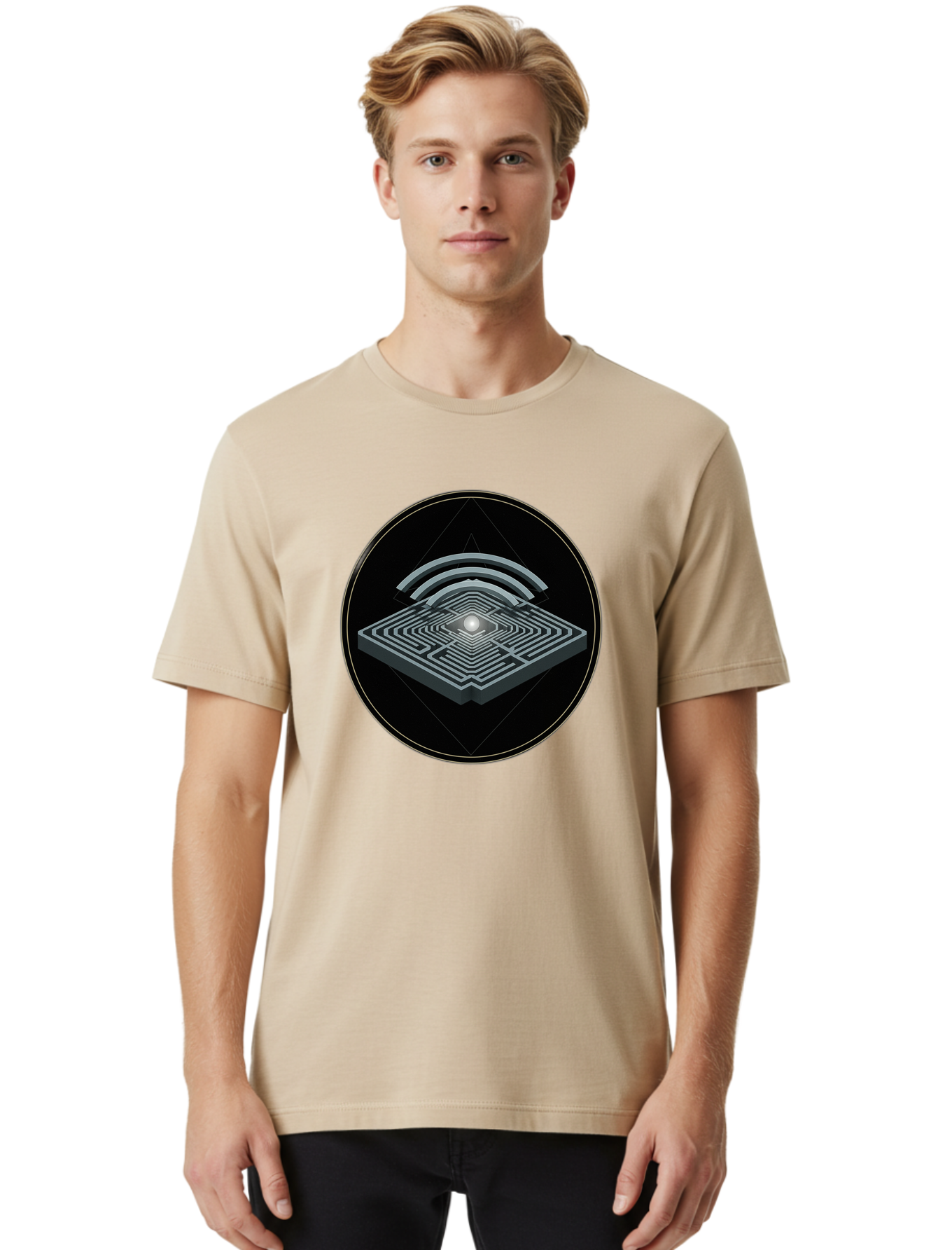 Maze-Icon Men'S Graphic Tee, 100% Cotton, Comfortable Casual Summer Wear, Machine Washable, Vintage Camera, Old Camera, Antique Camera, Black Camera, Classic Photography, Photography Equipment, Nostalgic Device, Film Camera, Camera Art Bao634