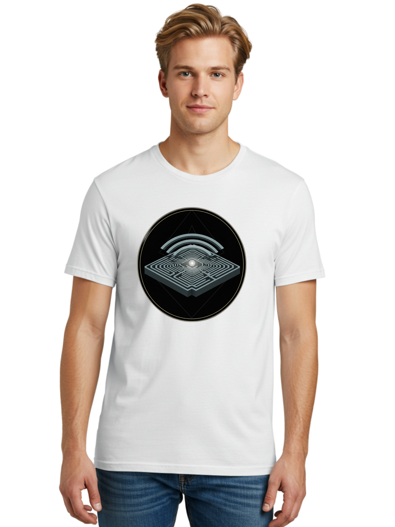 Maze-Icon Men'S Graphic Tee, 100% Cotton, Comfortable Casual Summer Wear, Machine Washable, Vintage Camera, Old Camera, Antique Camera, Black Camera, Classic Photography, Photography Equipment, Nostalgic Device, Film Camera, Camera Art Bao634