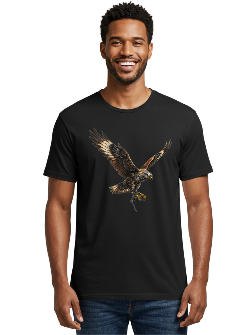 Mechanical-Falcon Men'S Graphic Tee, 100% Cotton, Comfortable Casual Summer Wear, Machine Washable, Vintage Camera, Old Camera, Antique Camera, Black Camera, Classic Photography, Photography Equipment, Nostalgic Device, Film Camera, Camera Art Bao635
