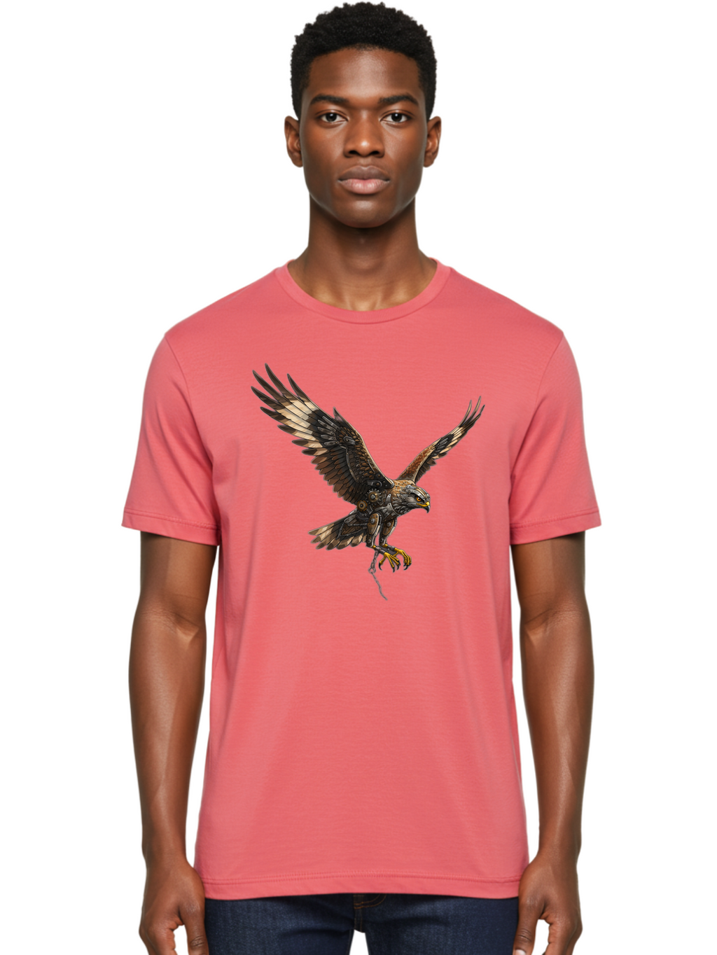 Mechanical-Falcon Men'S Graphic Tee, 100% Cotton, Comfortable Casual Summer Wear, Machine Washable, Vintage Camera, Old Camera, Antique Camera, Black Camera, Classic Photography, Photography Equipment, Nostalgic Device, Film Camera, Camera Art Bao635