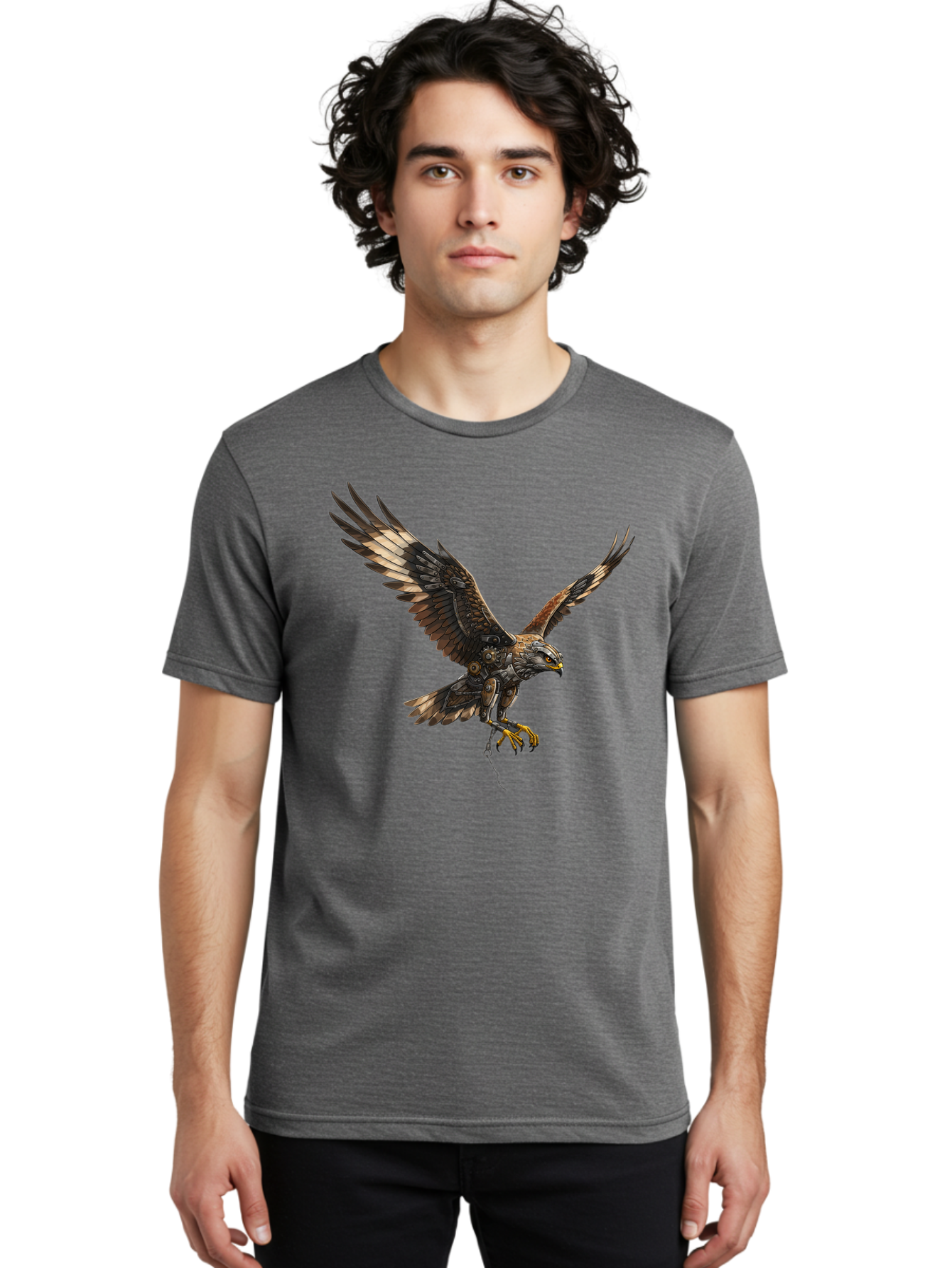Mechanical-Falcon Men'S Graphic Tee, 100% Cotton, Comfortable Casual Summer Wear, Machine Washable, Vintage Camera, Old Camera, Antique Camera, Black Camera, Classic Photography, Photography Equipment, Nostalgic Device, Film Camera, Camera Art Bao635