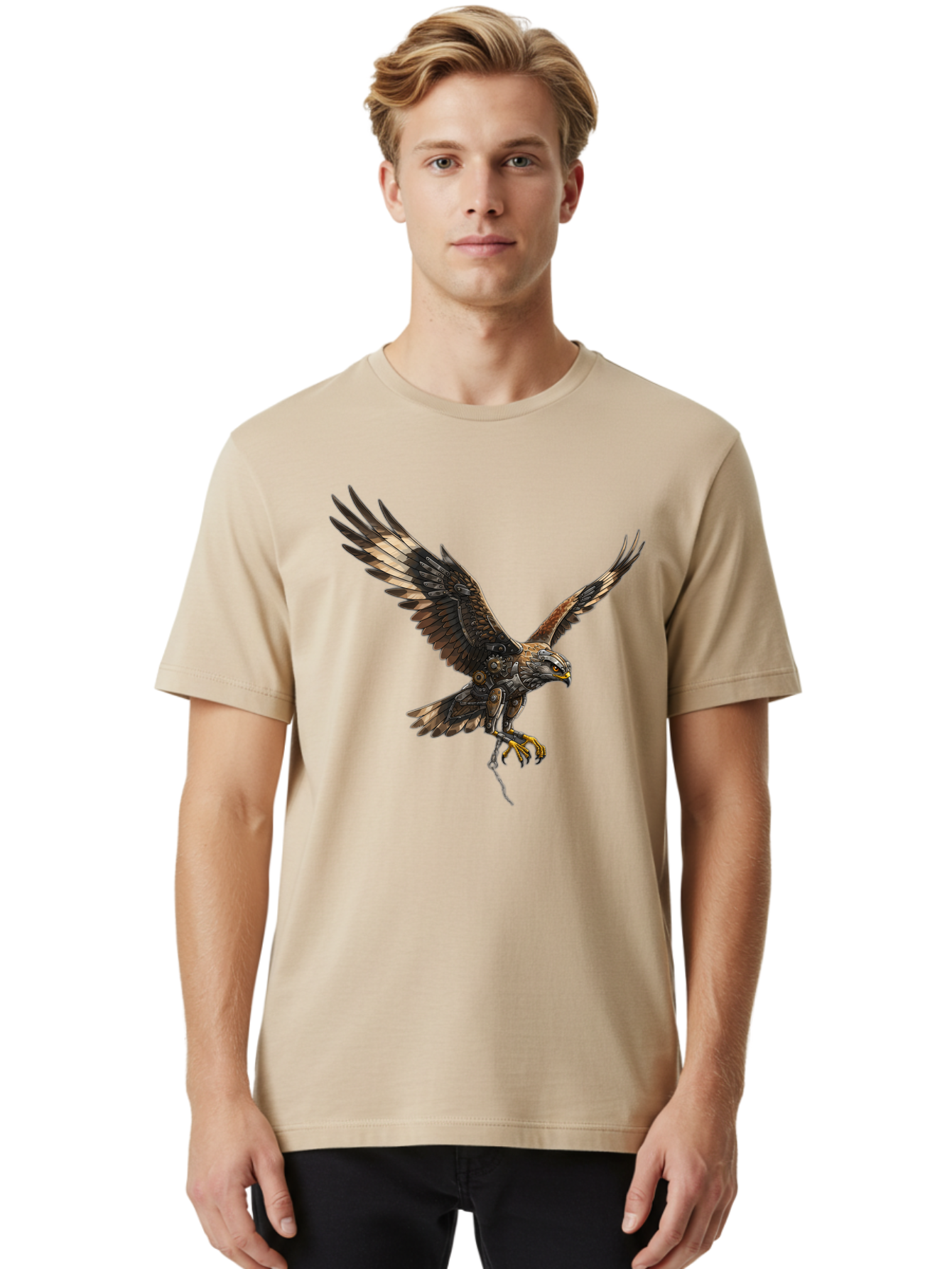 Mechanical-Falcon Men'S Graphic Tee, 100% Cotton, Comfortable Casual Summer Wear, Machine Washable, Vintage Camera, Old Camera, Antique Camera, Black Camera, Classic Photography, Photography Equipment, Nostalgic Device, Film Camera, Camera Art Bao635