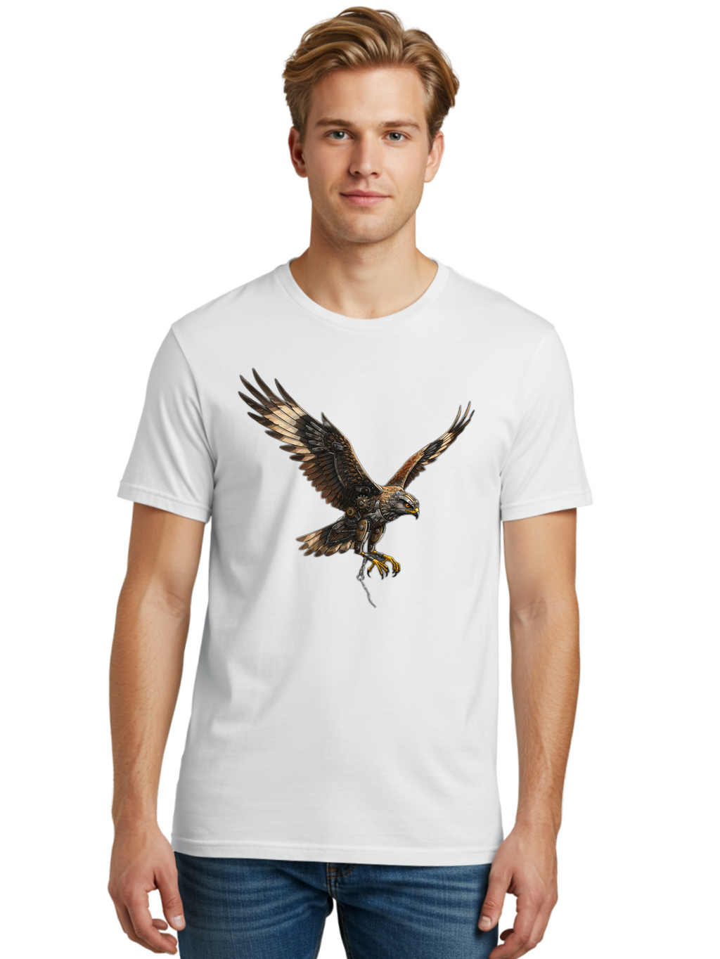 Mechanical-Falcon Men'S Graphic Tee, 100% Cotton, Comfortable Casual Summer Wear, Machine Washable, Vintage Camera, Old Camera, Antique Camera, Black Camera, Classic Photography, Photography Equipment, Nostalgic Device, Film Camera, Camera Art Bao635