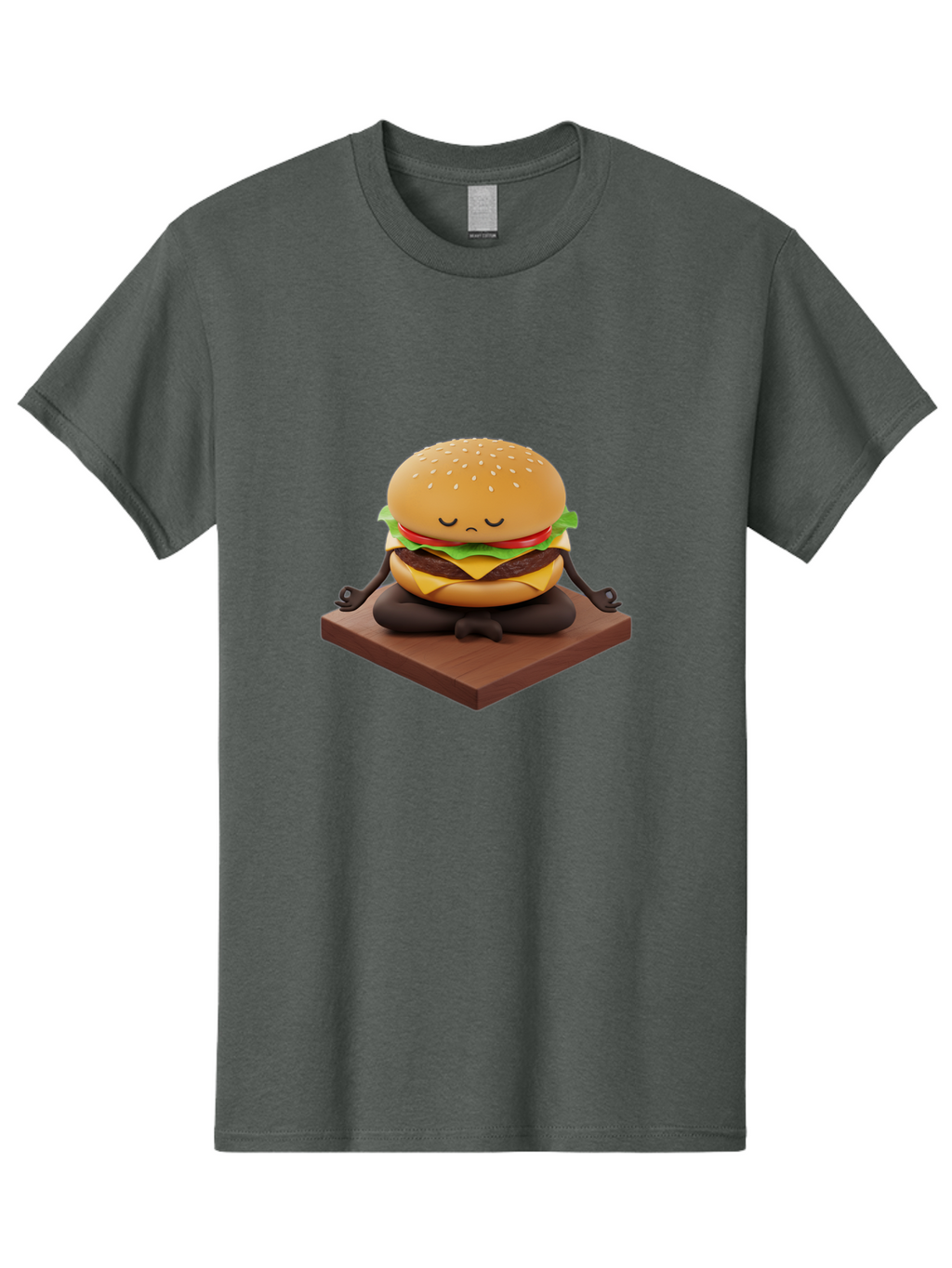 Meditating-Burger Men'S Graphic Tee, 100% Cotton, Comfortable Casual Summer Wear, Machine Washable, Vintage Camera, Old Camera, Antique Camera, Black Camera, Classic Photography, Photography Equipment, Nostalgic Device, Film Camera, Camera Art Bao638