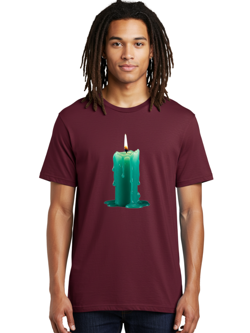 Melting-Candle-2 Men'S Graphic Tee, 100% Cotton, Comfortable Casual Summer Wear, Machine Washable, Vintage Camera, Old Camera, Antique Camera, Black Camera, Classic Photography, Photography Equipment, Nostalgic Device, Film Camera, Camera Art Bao642