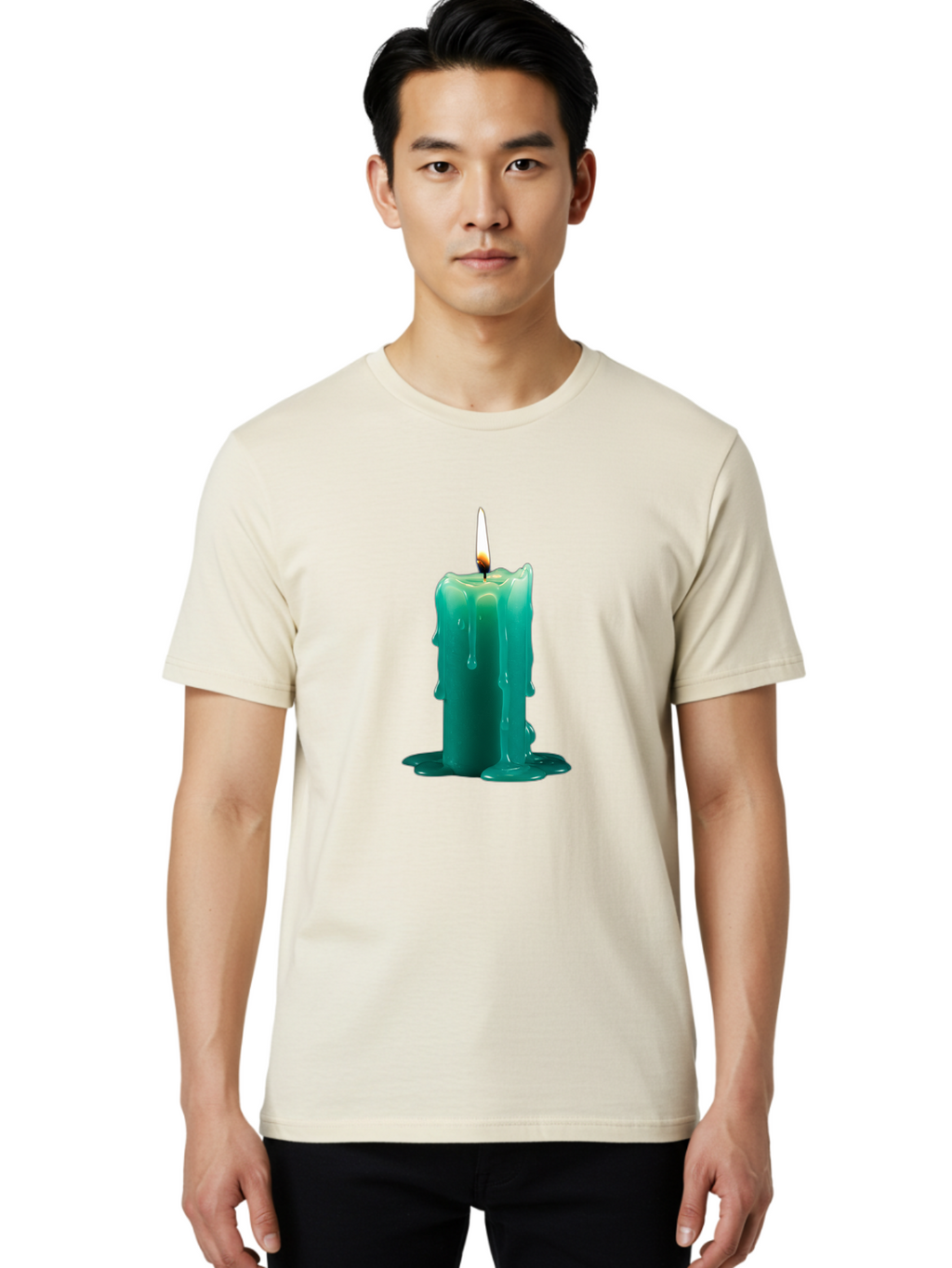Melting-Candle-2 Men'S Graphic Tee, 100% Cotton, Comfortable Casual Summer Wear, Machine Washable, Vintage Camera, Old Camera, Antique Camera, Black Camera, Classic Photography, Photography Equipment, Nostalgic Device, Film Camera, Camera Art Bao642