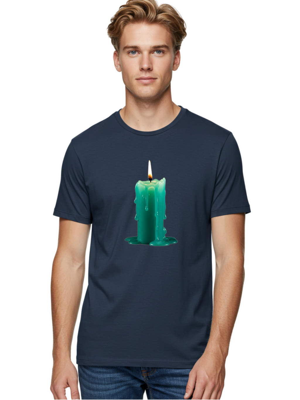 Melting-Candle-2 Men'S Graphic Tee, 100% Cotton, Comfortable Casual Summer Wear, Machine Washable, Vintage Camera, Old Camera, Antique Camera, Black Camera, Classic Photography, Photography Equipment, Nostalgic Device, Film Camera, Camera Art Bao642