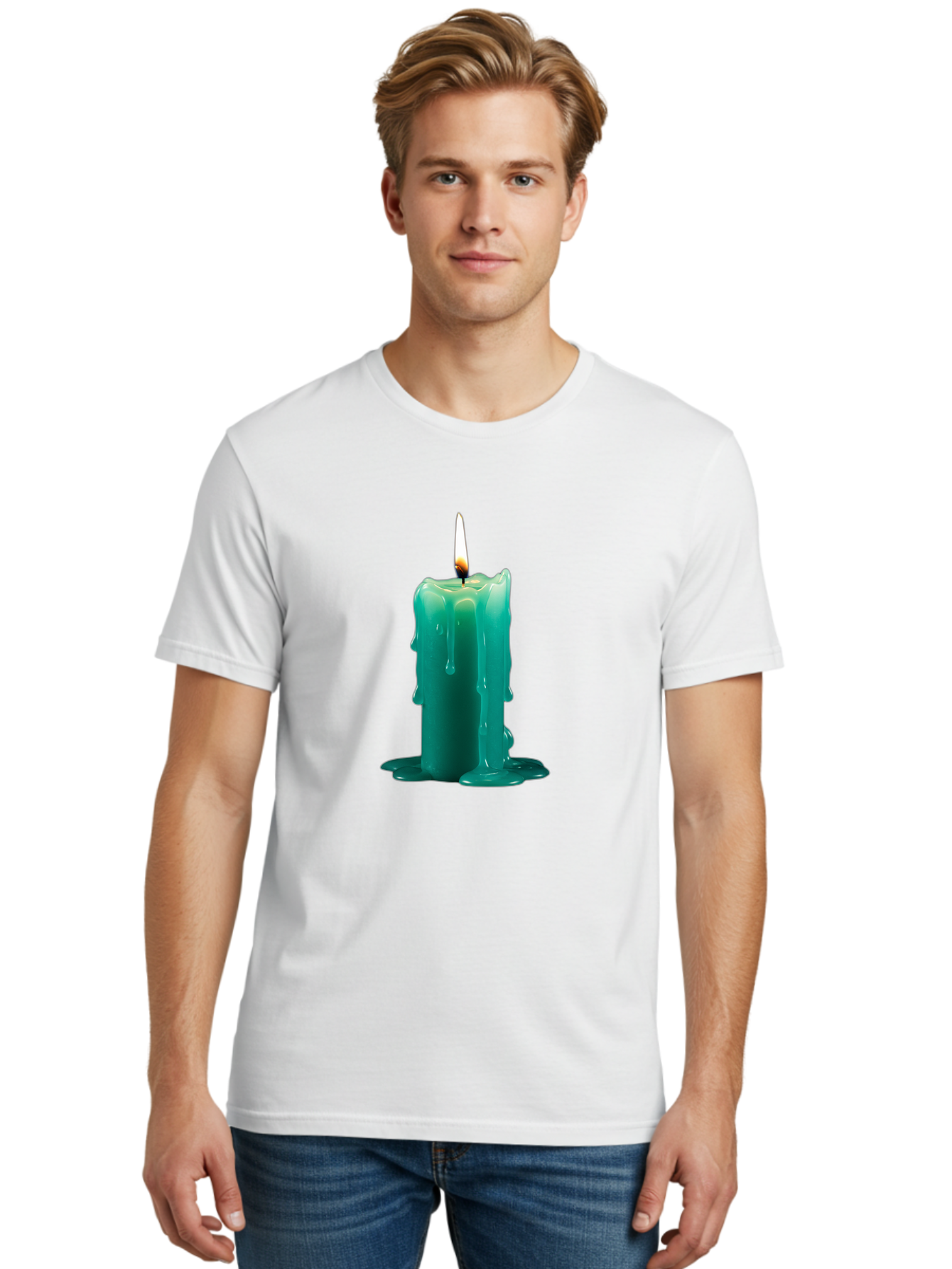 Melting-Candle-2 Men'S Graphic Tee, 100% Cotton, Comfortable Casual Summer Wear, Machine Washable, Vintage Camera, Old Camera, Antique Camera, Black Camera, Classic Photography, Photography Equipment, Nostalgic Device, Film Camera, Camera Art Bao642