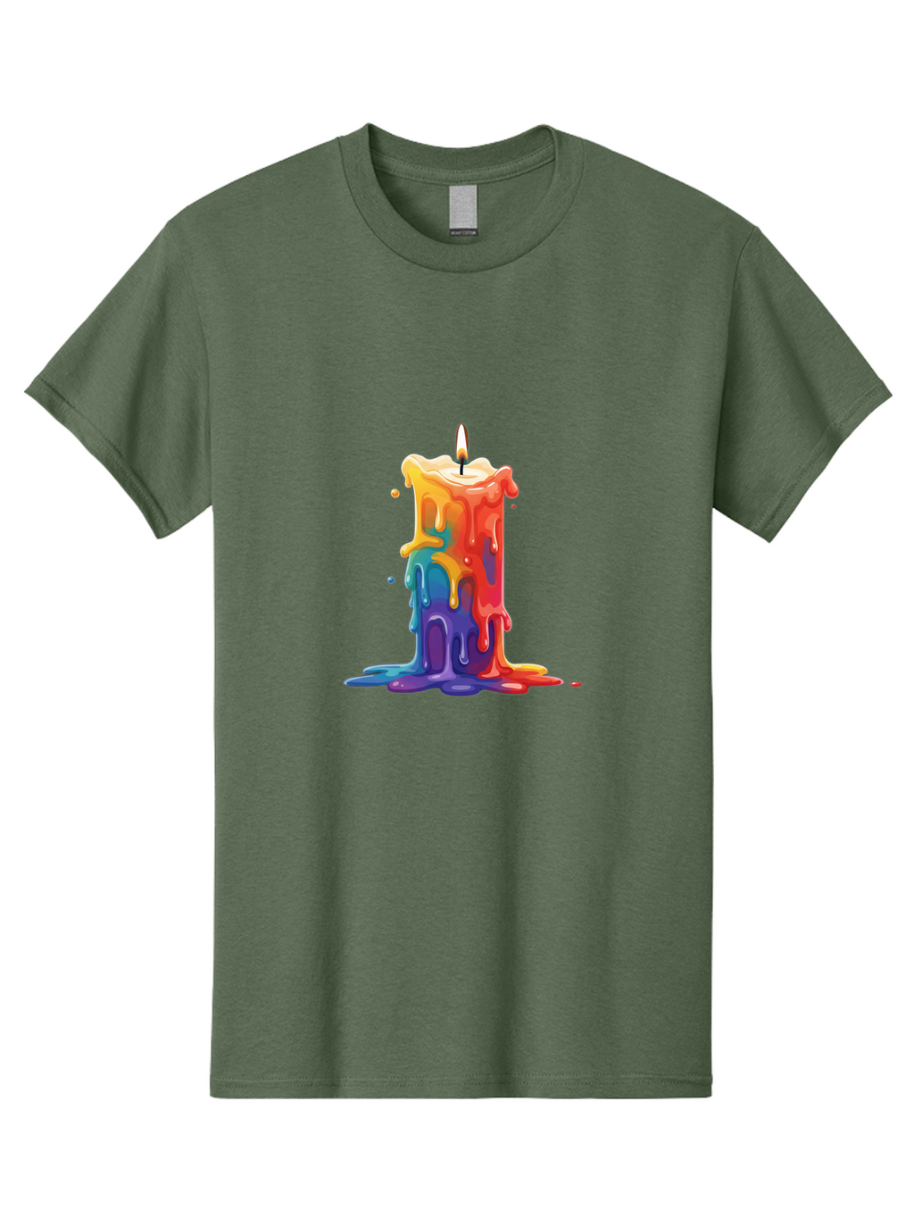 Melting-Candle-3 Men'S Graphic Tee, 100% Cotton, Comfortable Casual Summer Wear, Machine Washable, Vintage Camera, Old Camera, Antique Camera, Black Camera, Classic Photography, Photography Equipment, Nostalgic Device, Film Camera, Camera Art Bao643