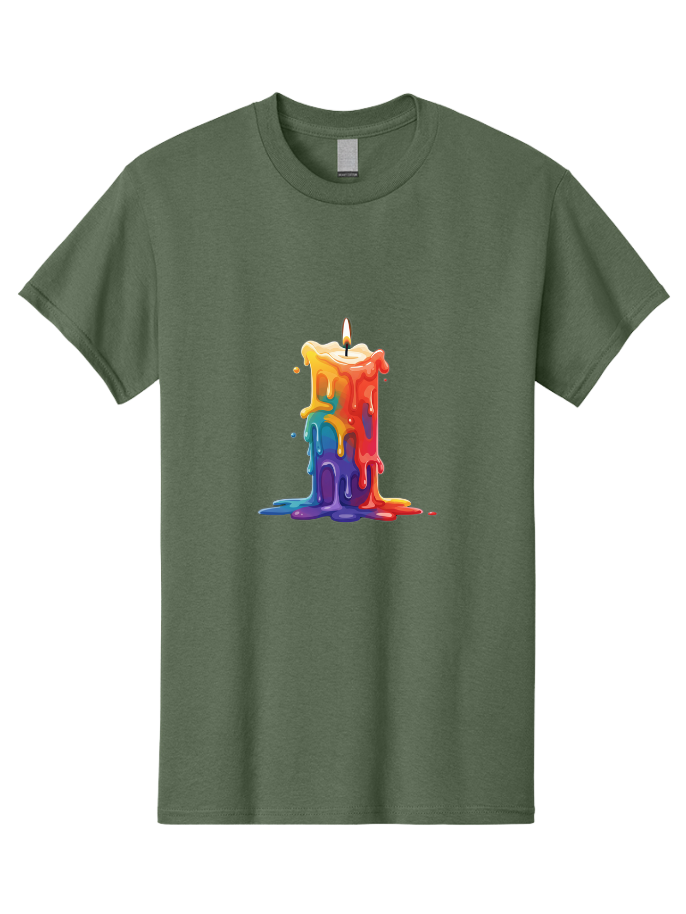 Melting-Candle-3 Men'S Graphic Tee, 100% Cotton, Comfortable Casual Summer Wear, Machine Washable, Vintage Camera, Old Camera, Antique Camera, Black Camera, Classic Photography, Photography Equipment, Nostalgic Device, Film Camera, Camera Art Bao643